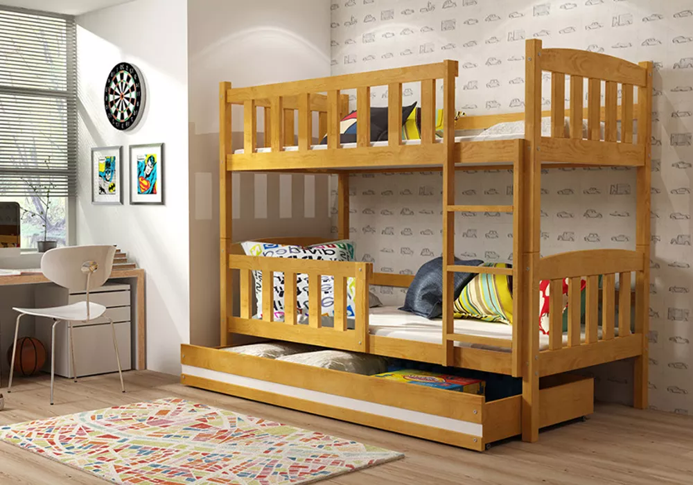 Детская кровать для мальчика Дуэт деревянная