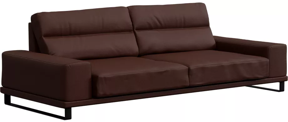 диван из натуральной кожи кожаный Рипозо Шоколад