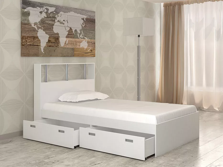 Односпальная кровать Бриз-6 (120) Дизайн-1