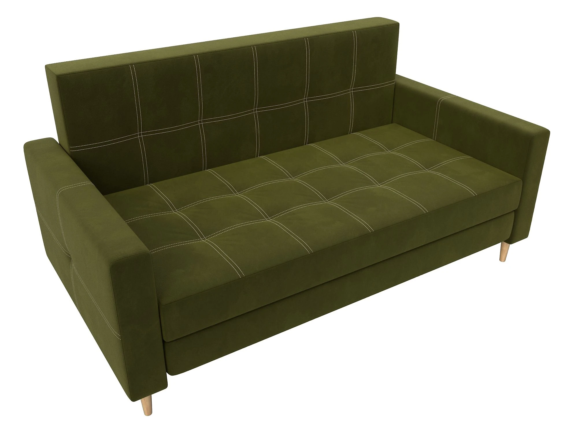 диван зеленого цвета Лига-038 Дизайн 10