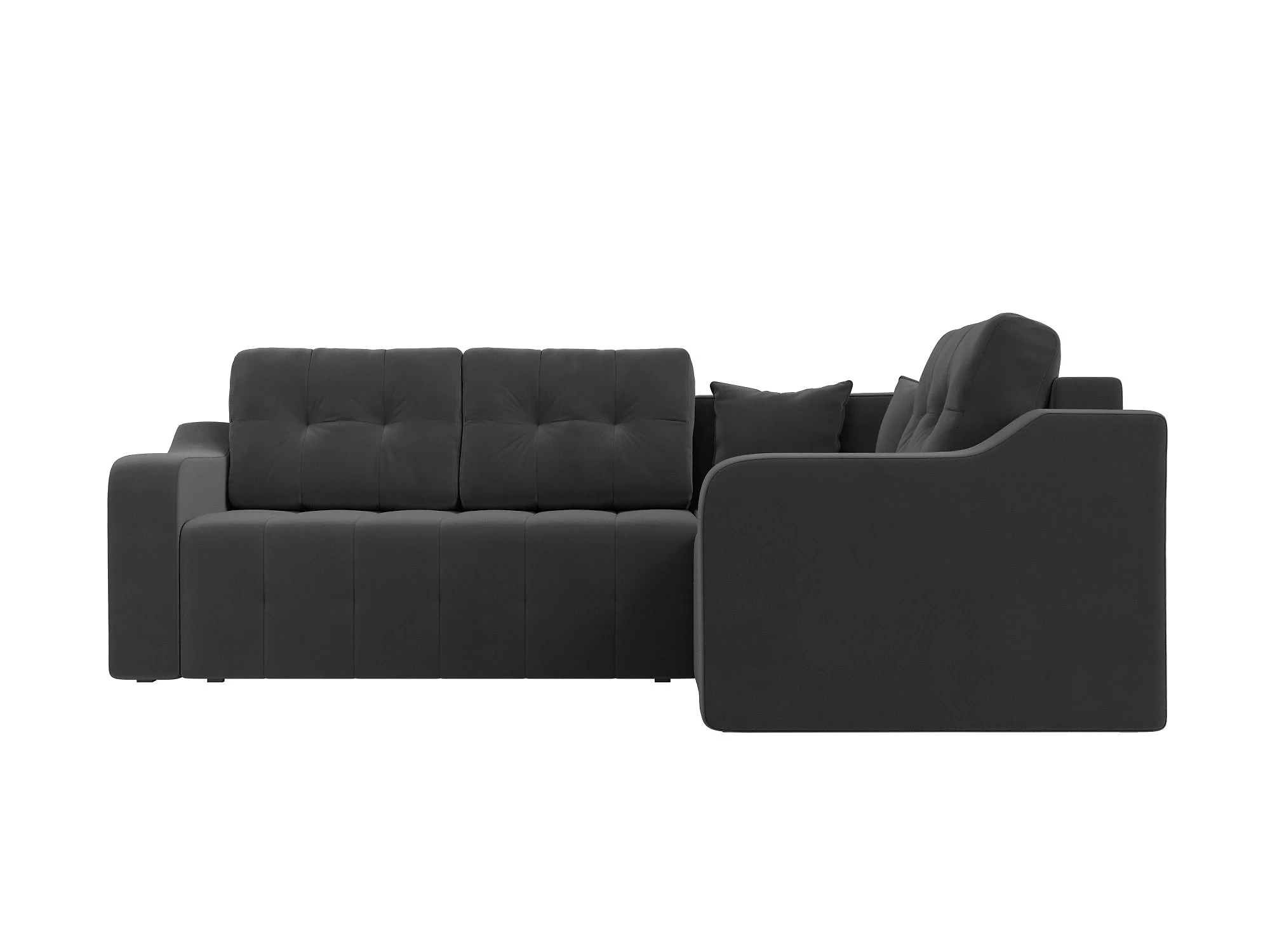 Угловой диван из велюра Кембридж Плюш Дизайн 6