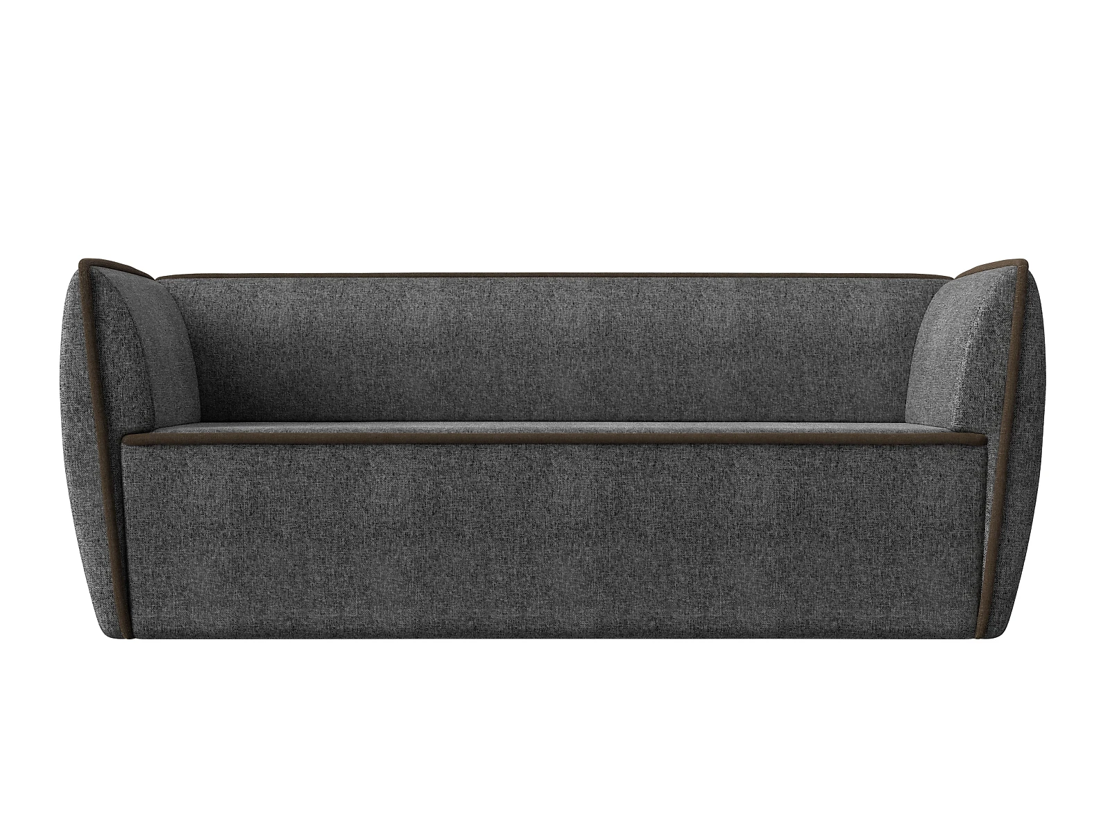 Прямой диван серого цвета Бергамо-3 Кантри Дизайн 7