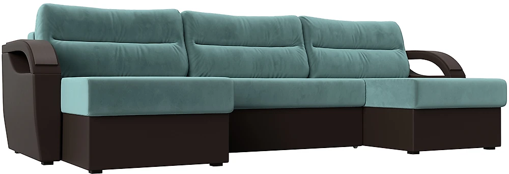 Угловой диван для гостиной Форсайт Микс Плюш 2