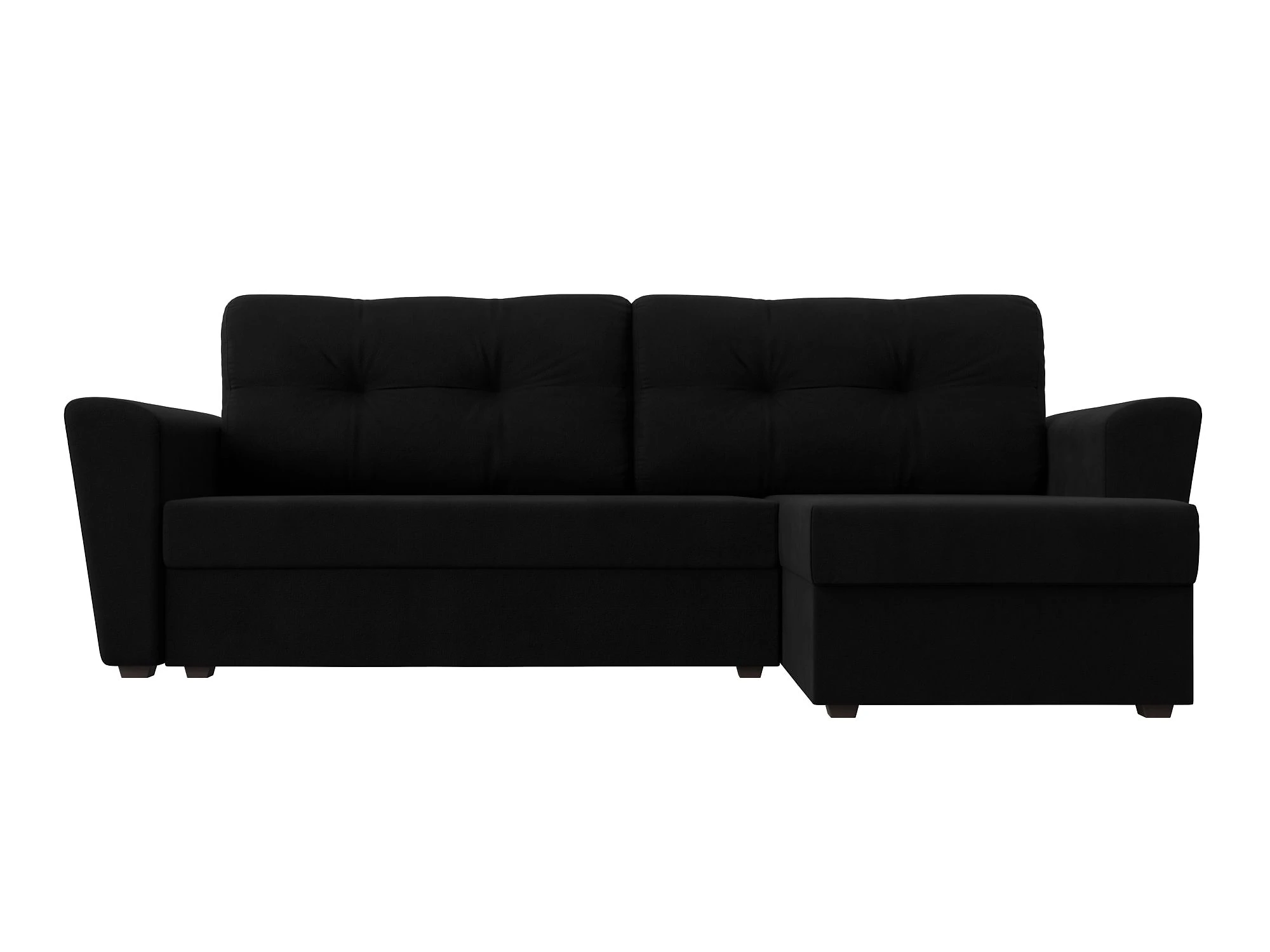 Черный диван еврокнижка Амстердам Лайт Дизайн 9