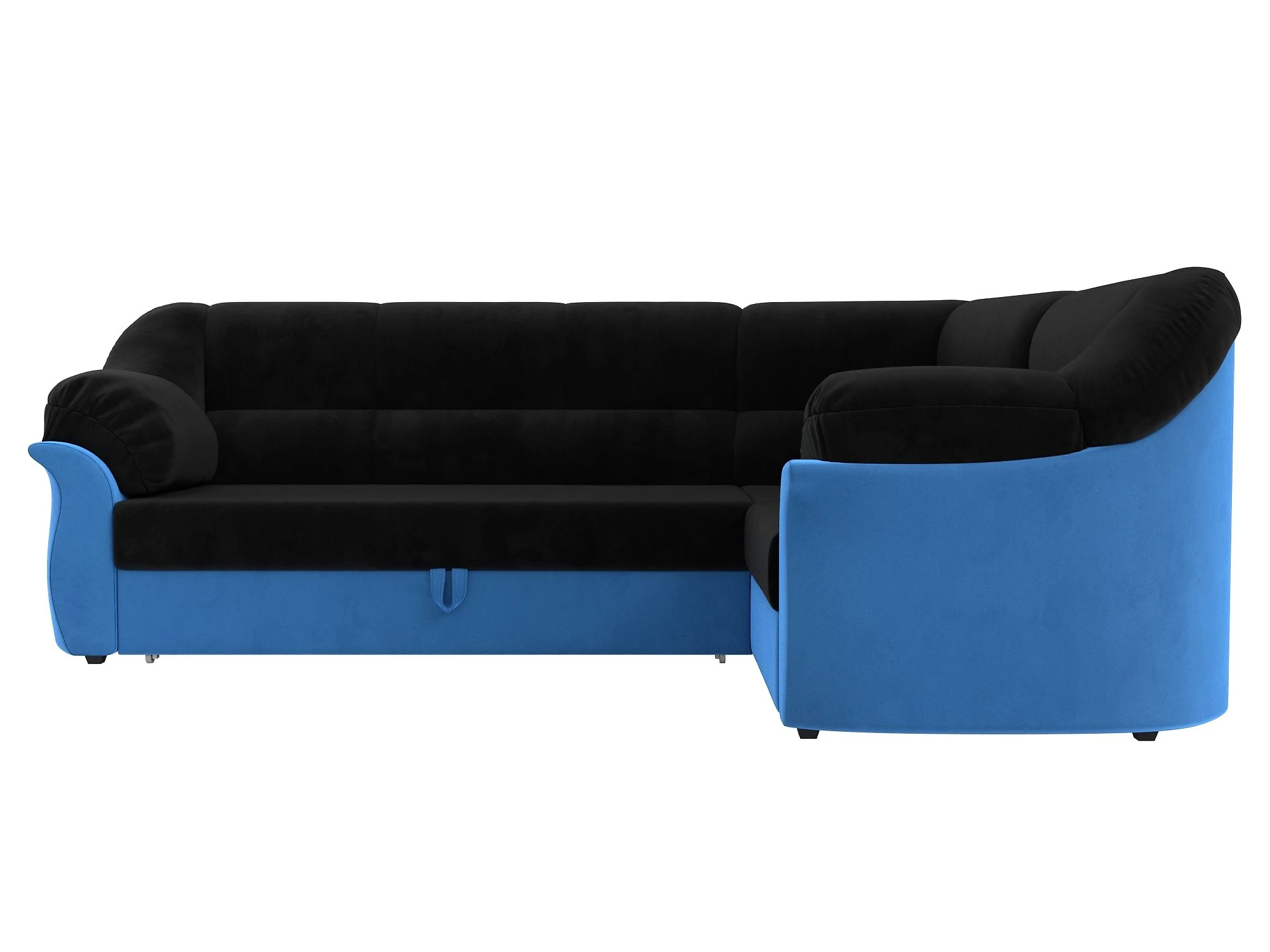 Угловой диван из ткани антикоготь Карнелла Плюш Дизайн 8