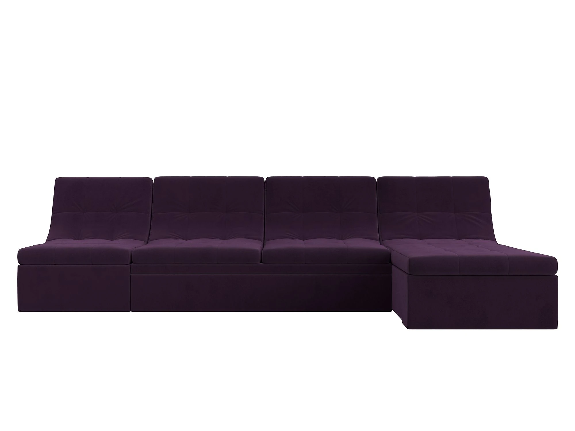 Фиолетовый модульный диван Холидей Плюш Дизайн 8