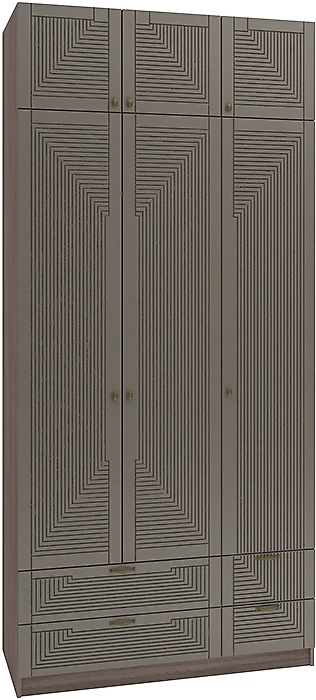 Шкаф коричневого цвета Фараон Т-14 Дизайн-2
