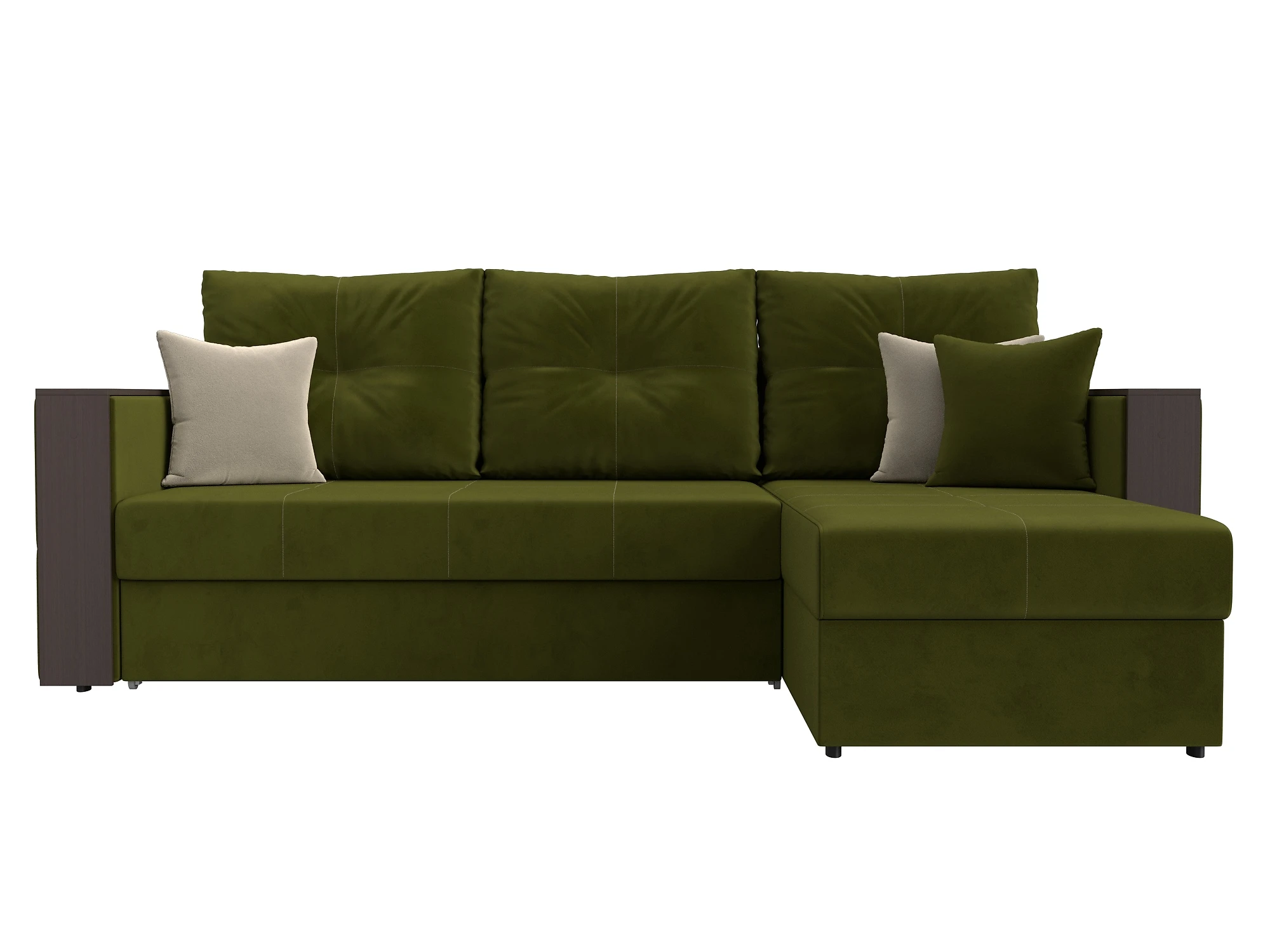 Угловой диван изумрудный Валенсия Дизайн 8