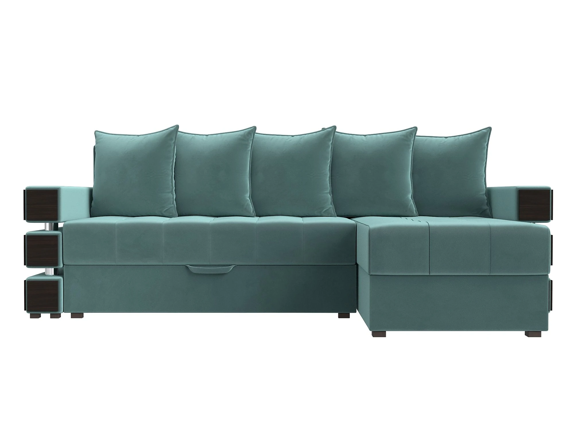 Угловой диван из ткани антикоготь Венеция Плюш Дизайн 4