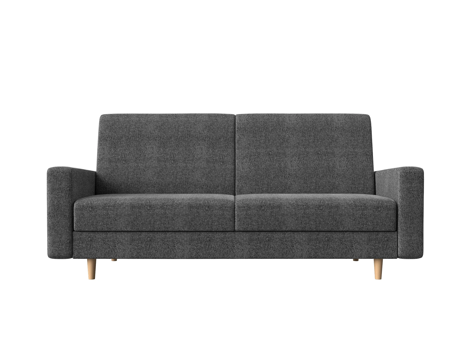 Прямой диван серого цвета Бонн Кантри Дизайн 3 книжка
