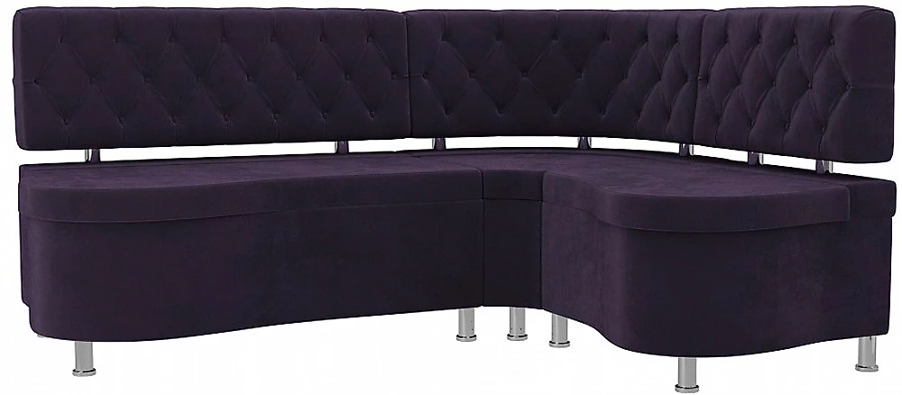 диван с антивандальным покрытием Вегас Плюш Фиолет угловой