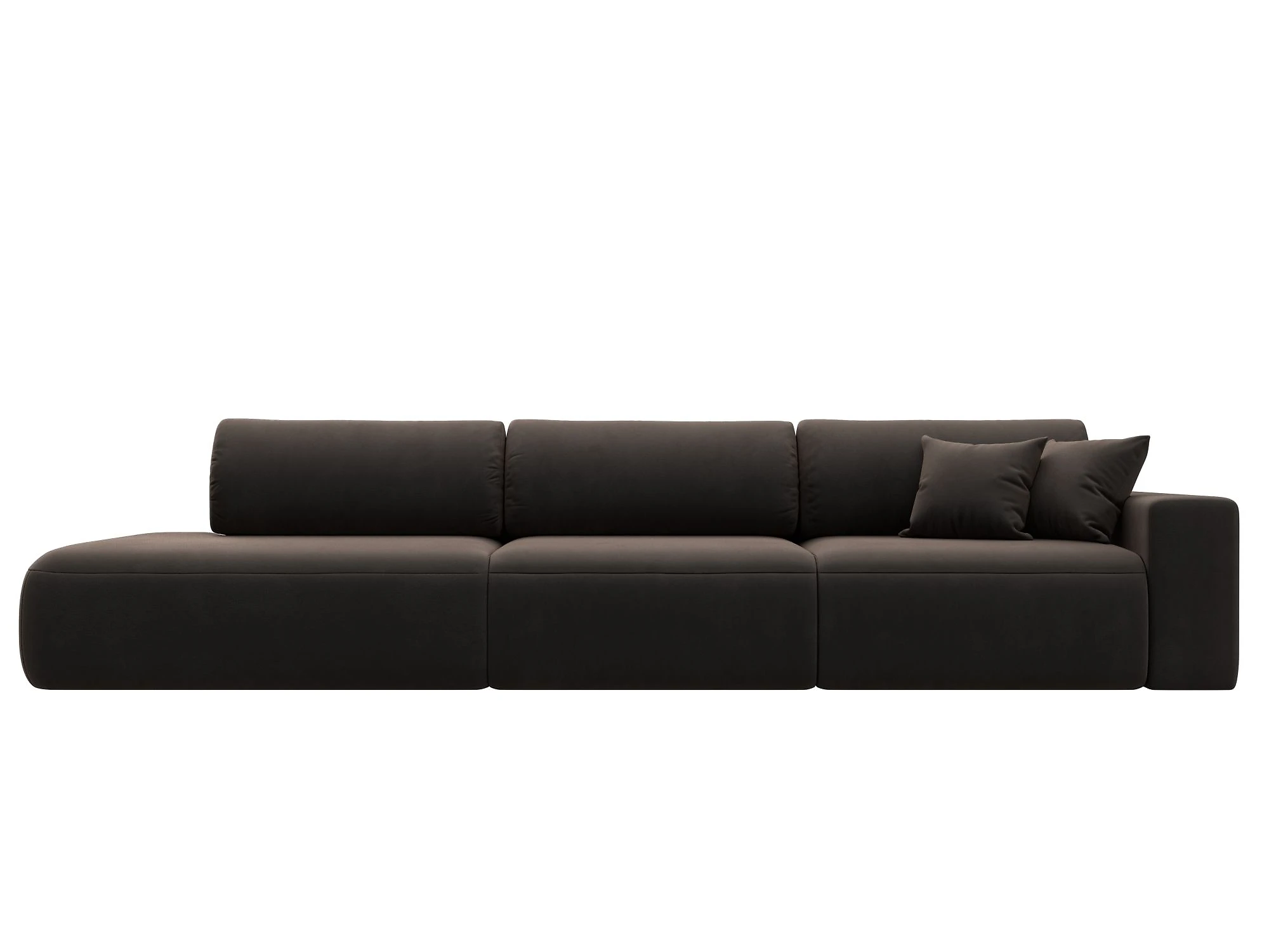 спальный диван в гостиную Лига-036 Модерн Лонг Плюш Дизайн 5