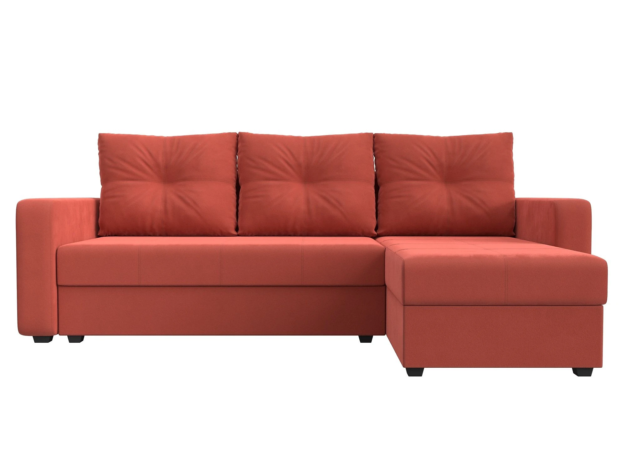 Угловой диван красный Ливерпуль Лайт Дизайн 5