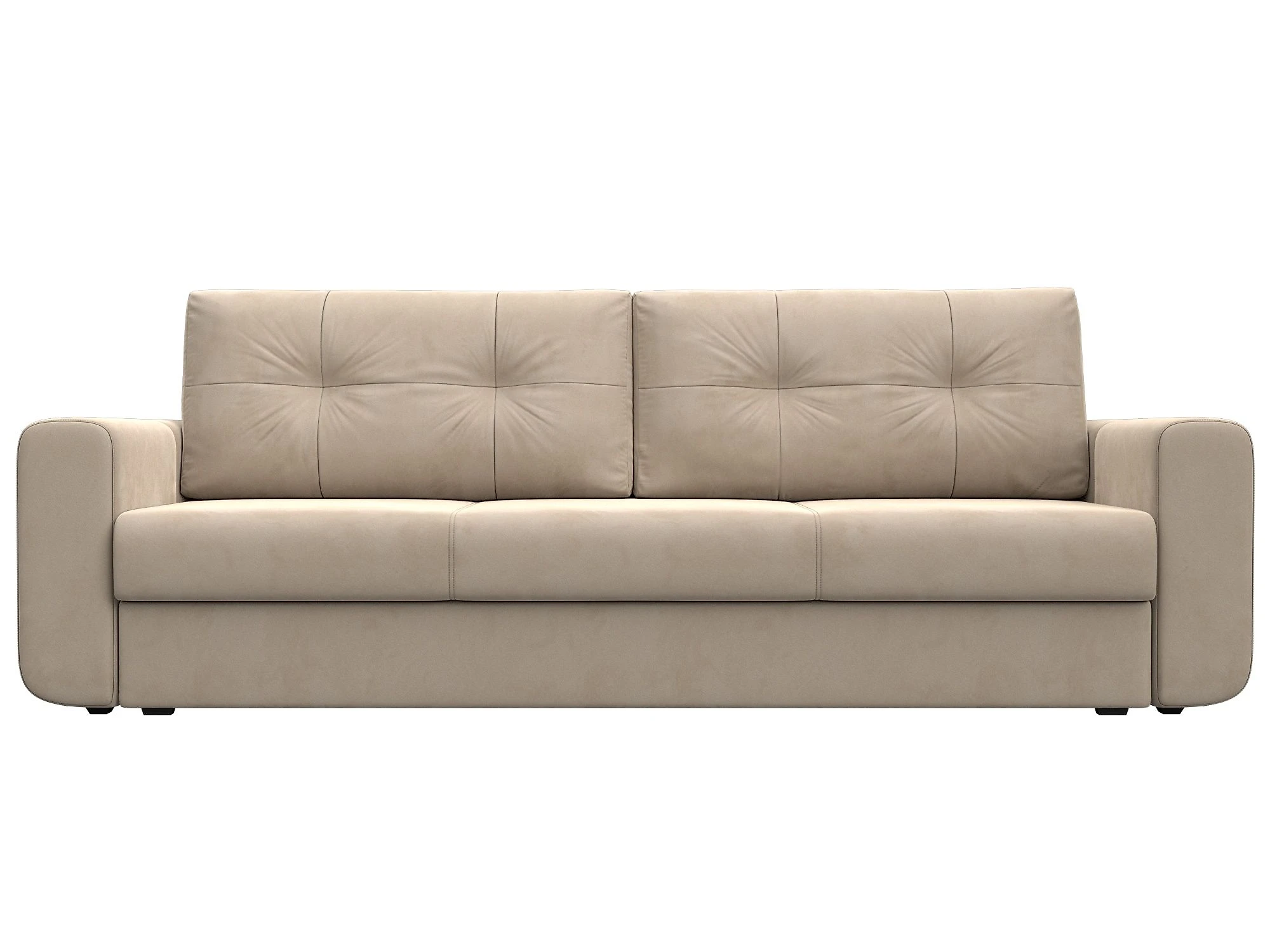 Бежевый диван-кровать Лига-031 Плюш Дизайн 1