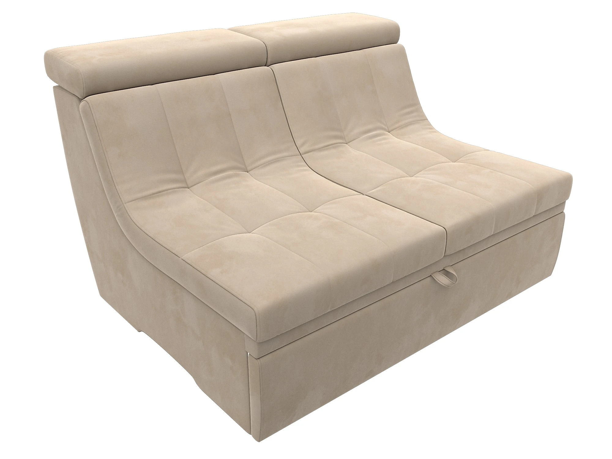  угловой диван с оттоманкой Холидей Люкс Плюш Дизайн 1