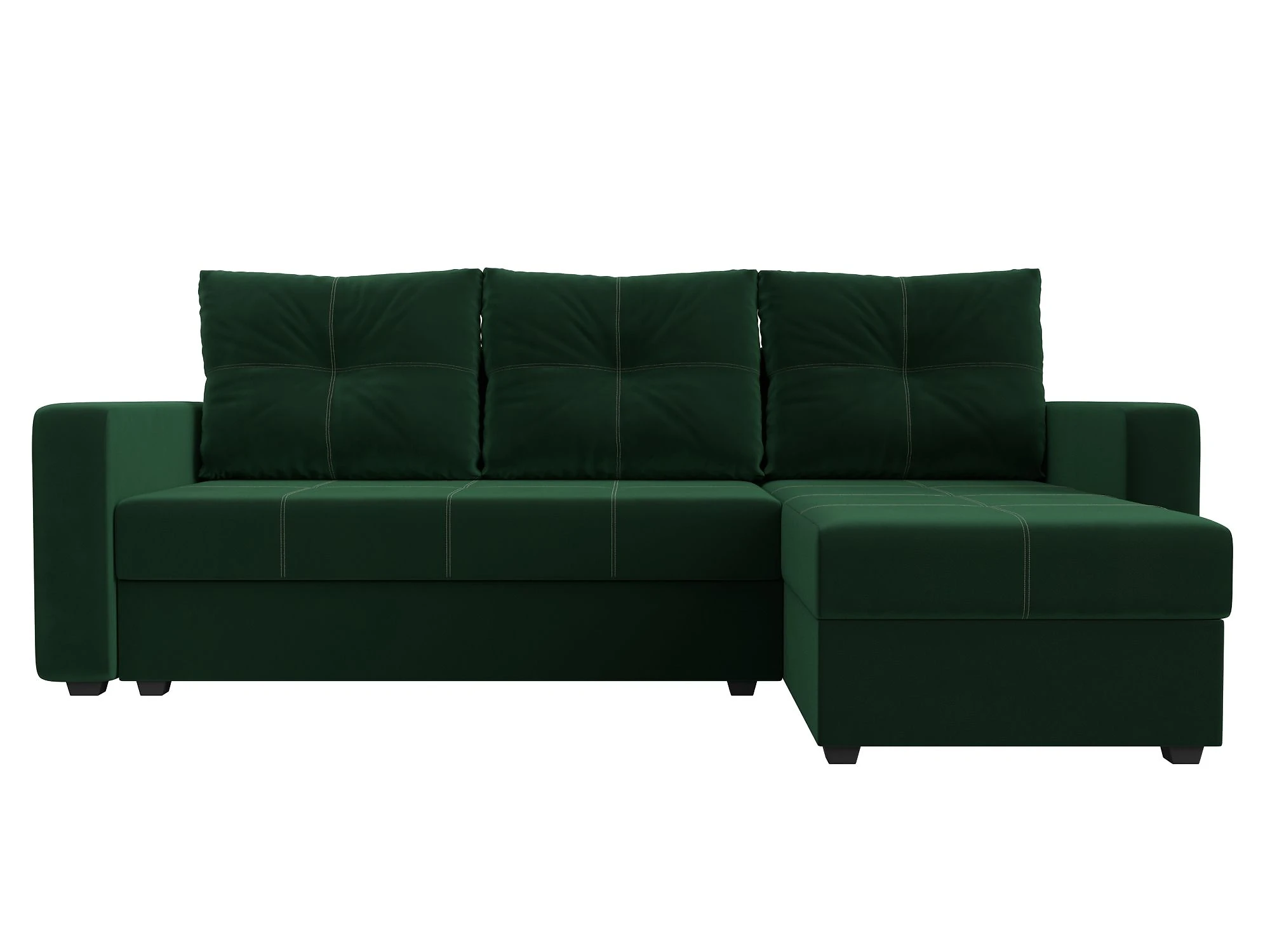 Угловой диван из велюра Ливерпуль Лайт Плюш Дизайн 4