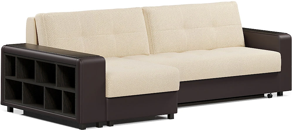 Угловой диван с ящиком для белья Атланта-2 Беж