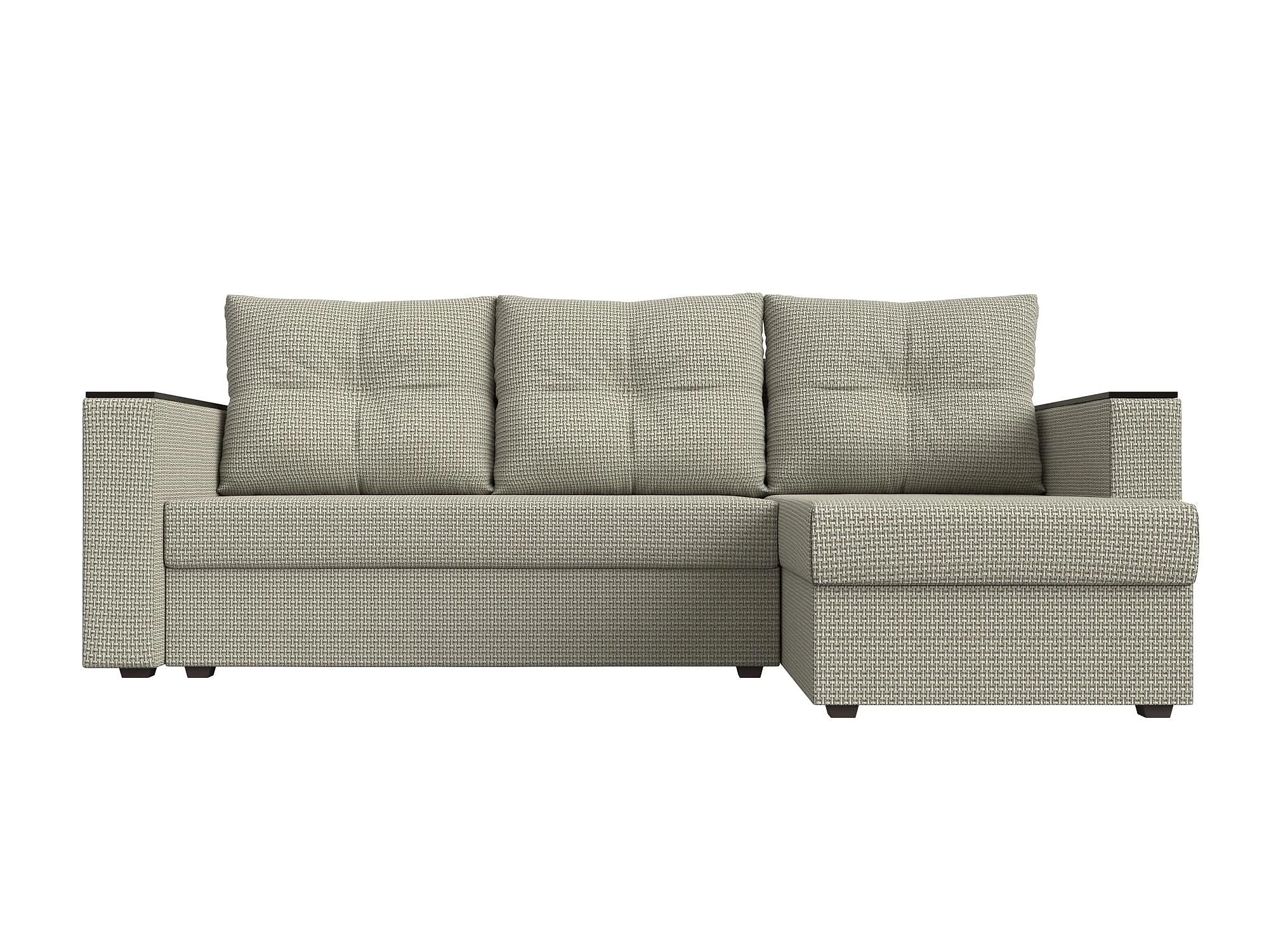 Угловой диван эконом класса Атланта Лайт без стола Дизайн 10