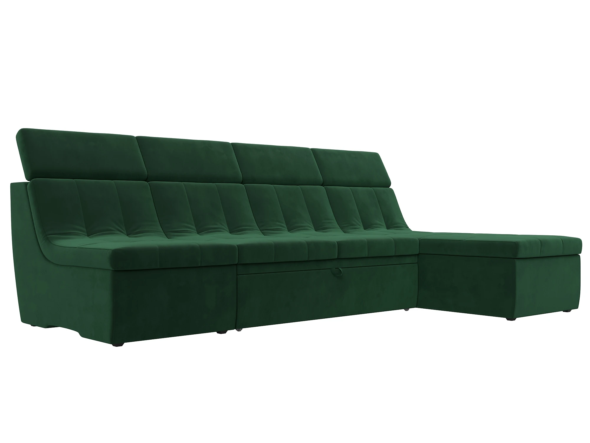 Угловой диван из ткани антикоготь Холидей Люкс Плюш Дизайн 3