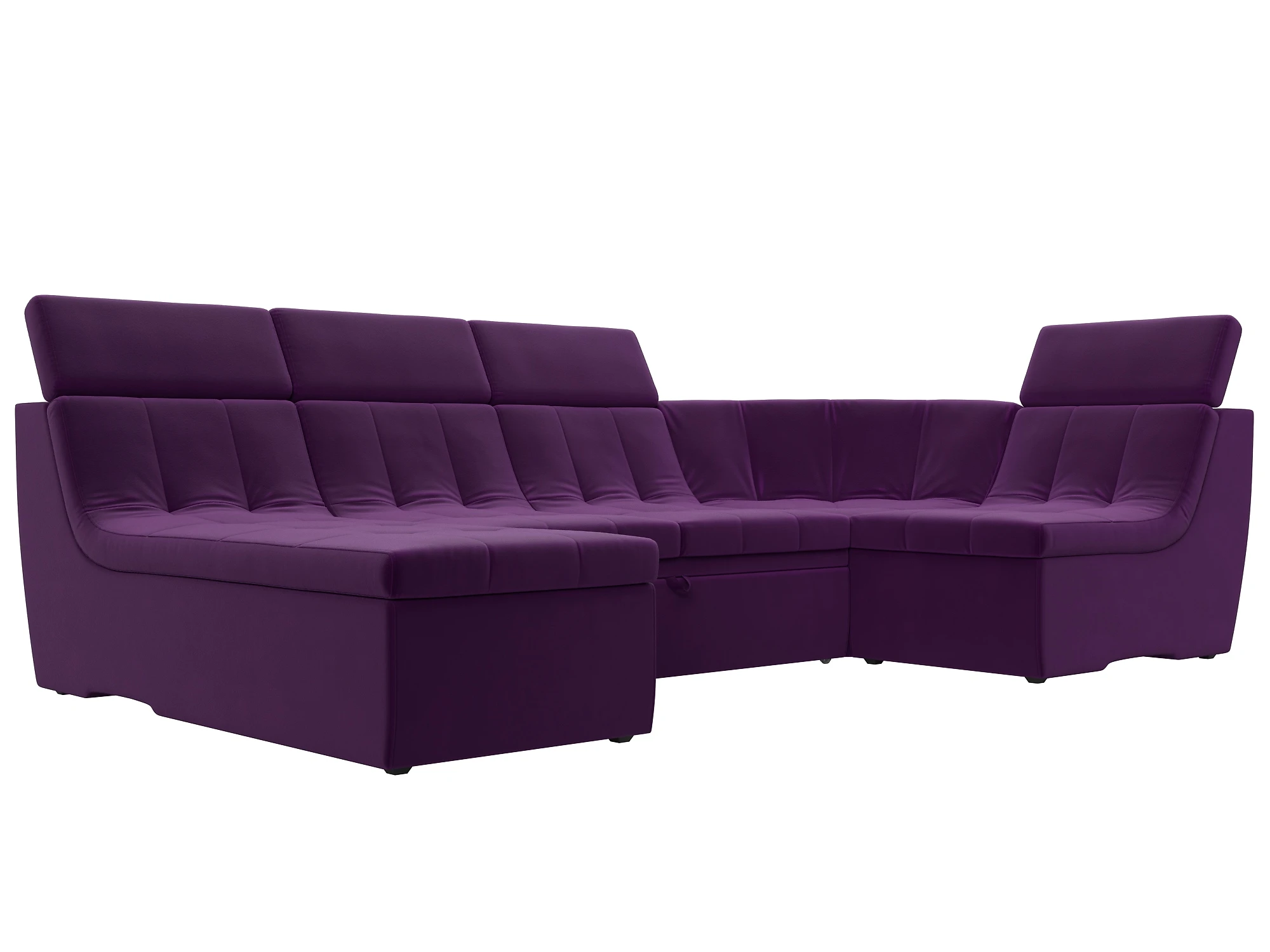 Фиолетовый модульный диван Холидей Люкс-П Дизайн 7