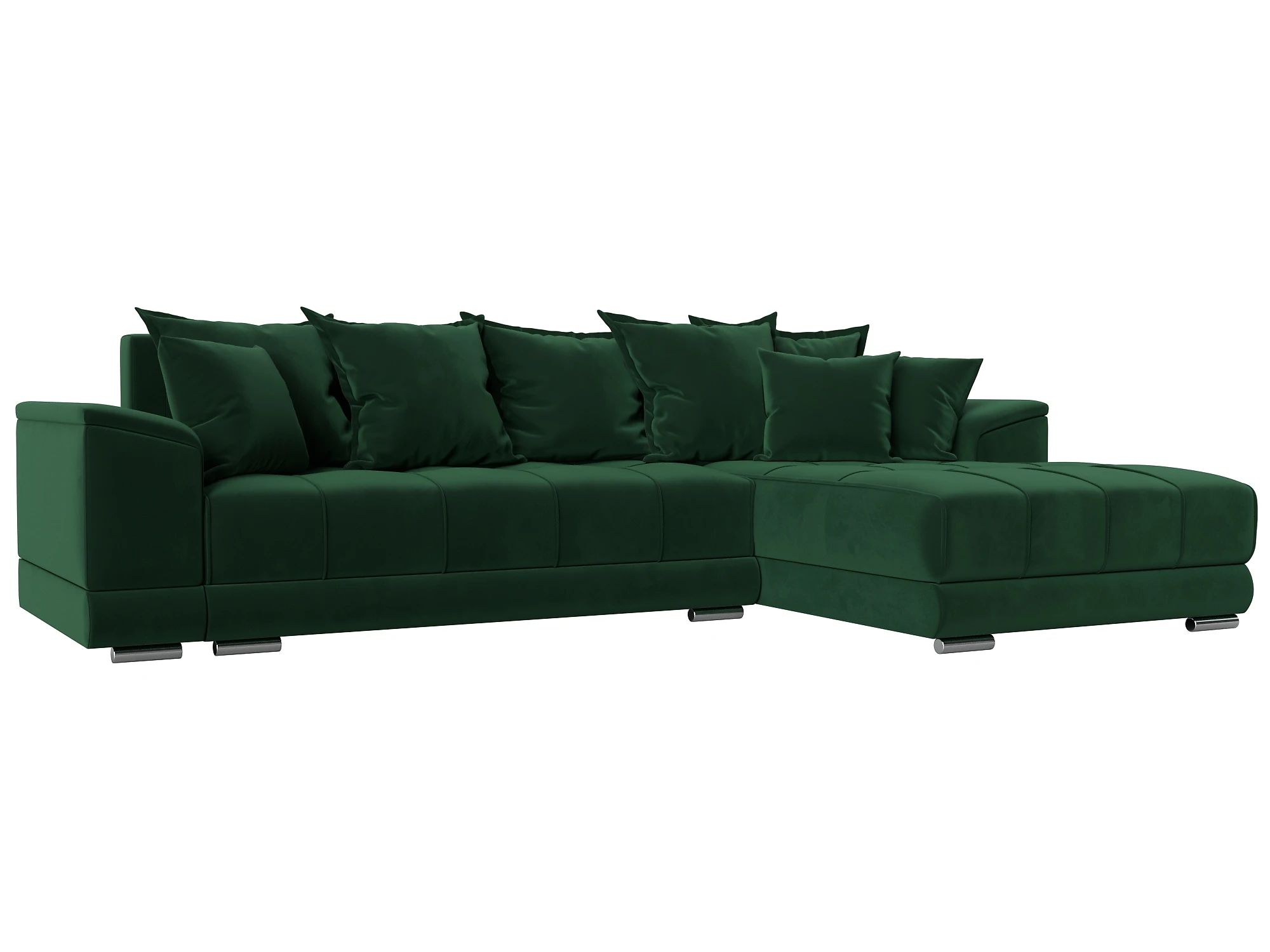 Угловой диван для гостиной НордСтар Плюш Дизайн 4