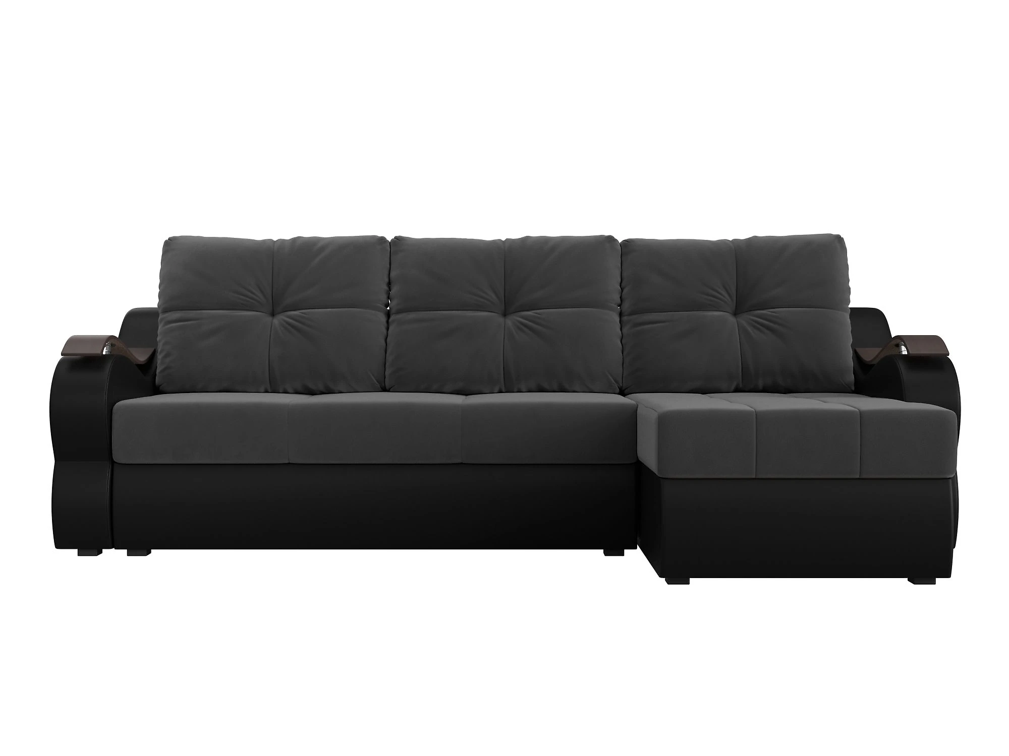 Угловой диван из велюра Меркурий Плюш Дизайн 6