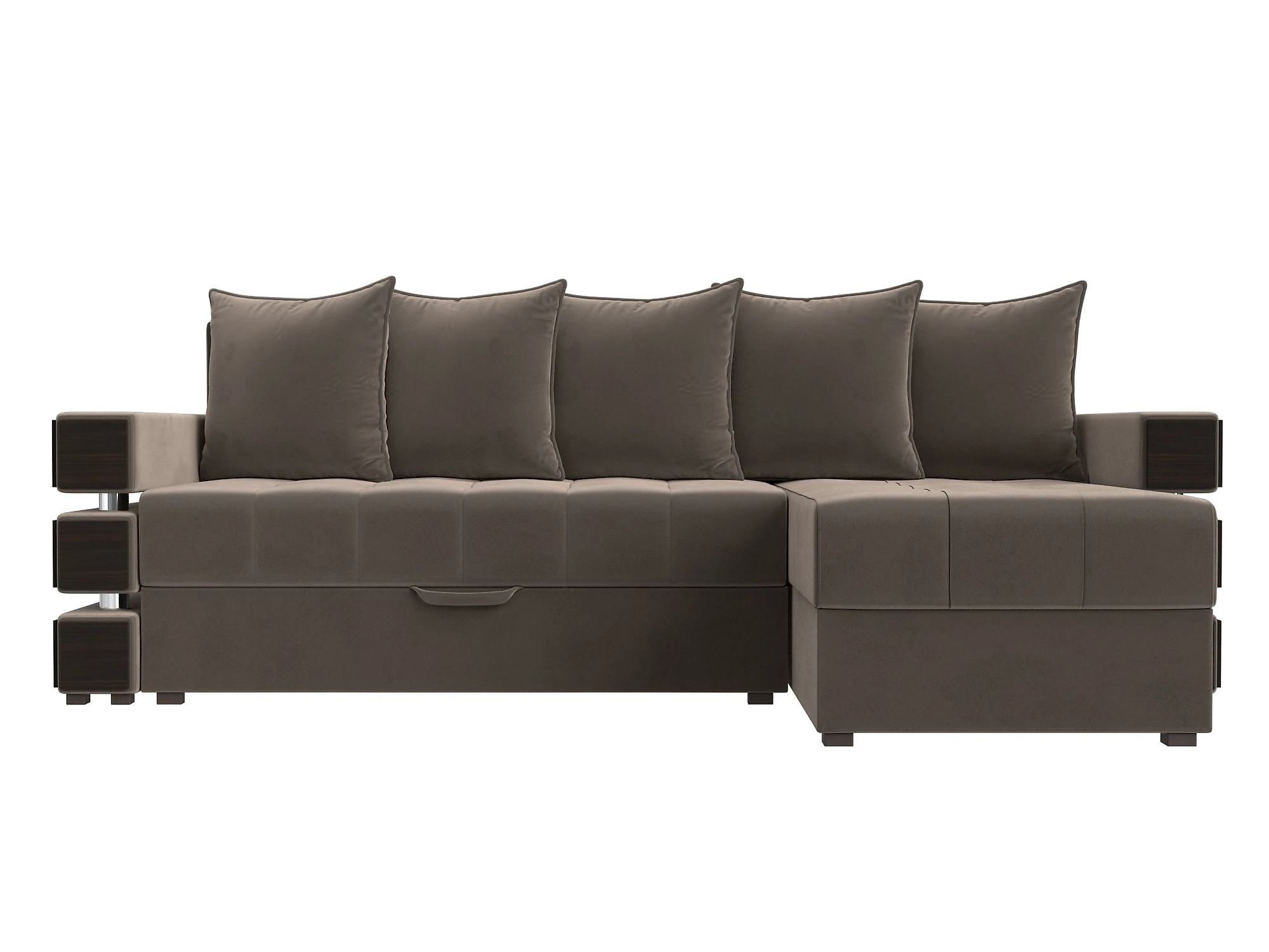 Угловой диван из велюра Венеция Плюш Дизайн 3