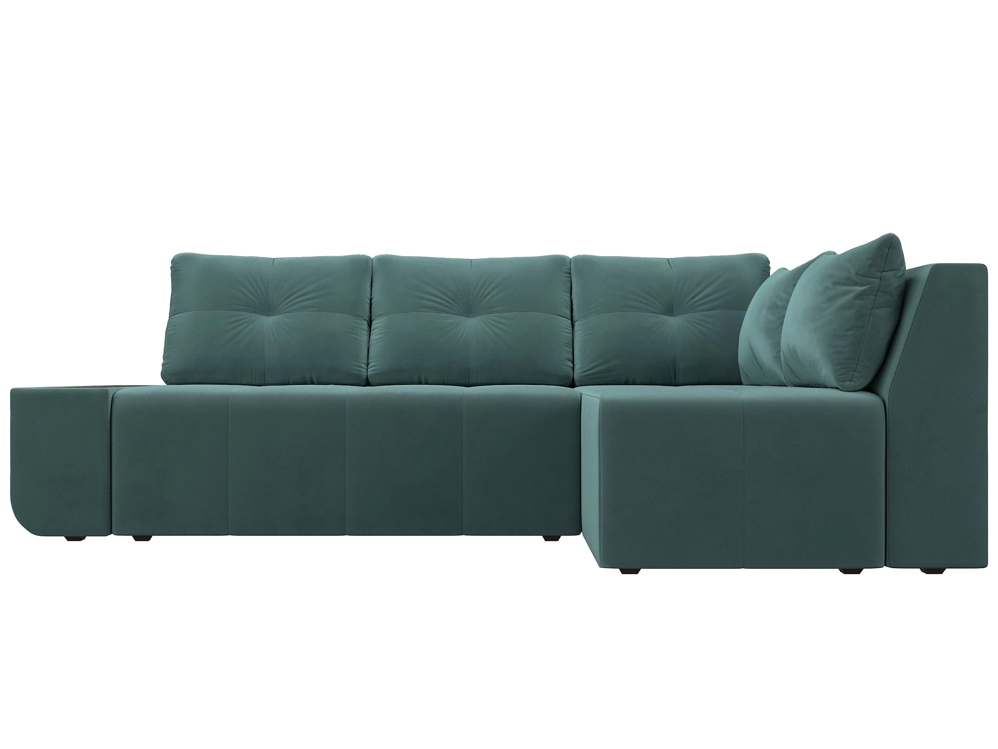 Угловой диван из велюра Амадэус Плюш Дизайн 1