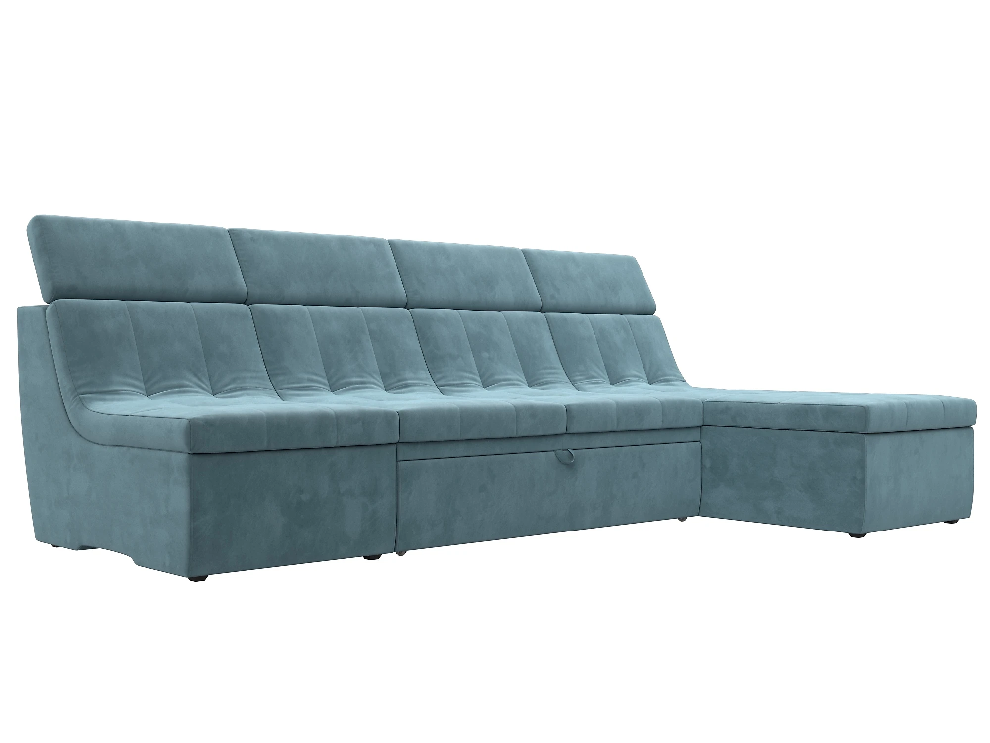 Угловой диван из ткани антикоготь Холидей Люкс Плюш Дизайн 2