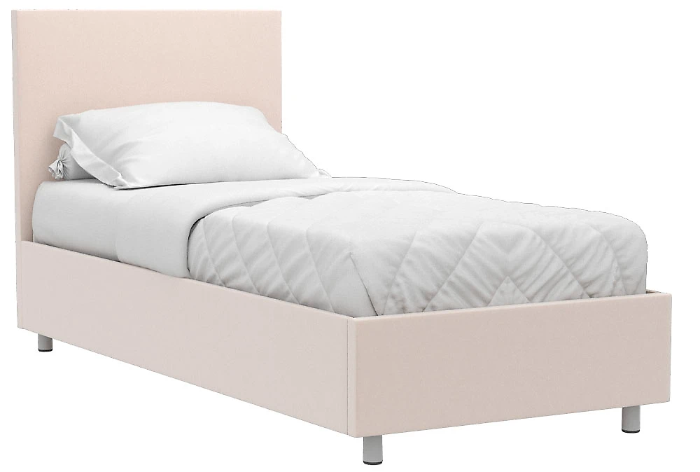 большая двуспальная кровать Белла 90х200 с ламелями Плюш Милк