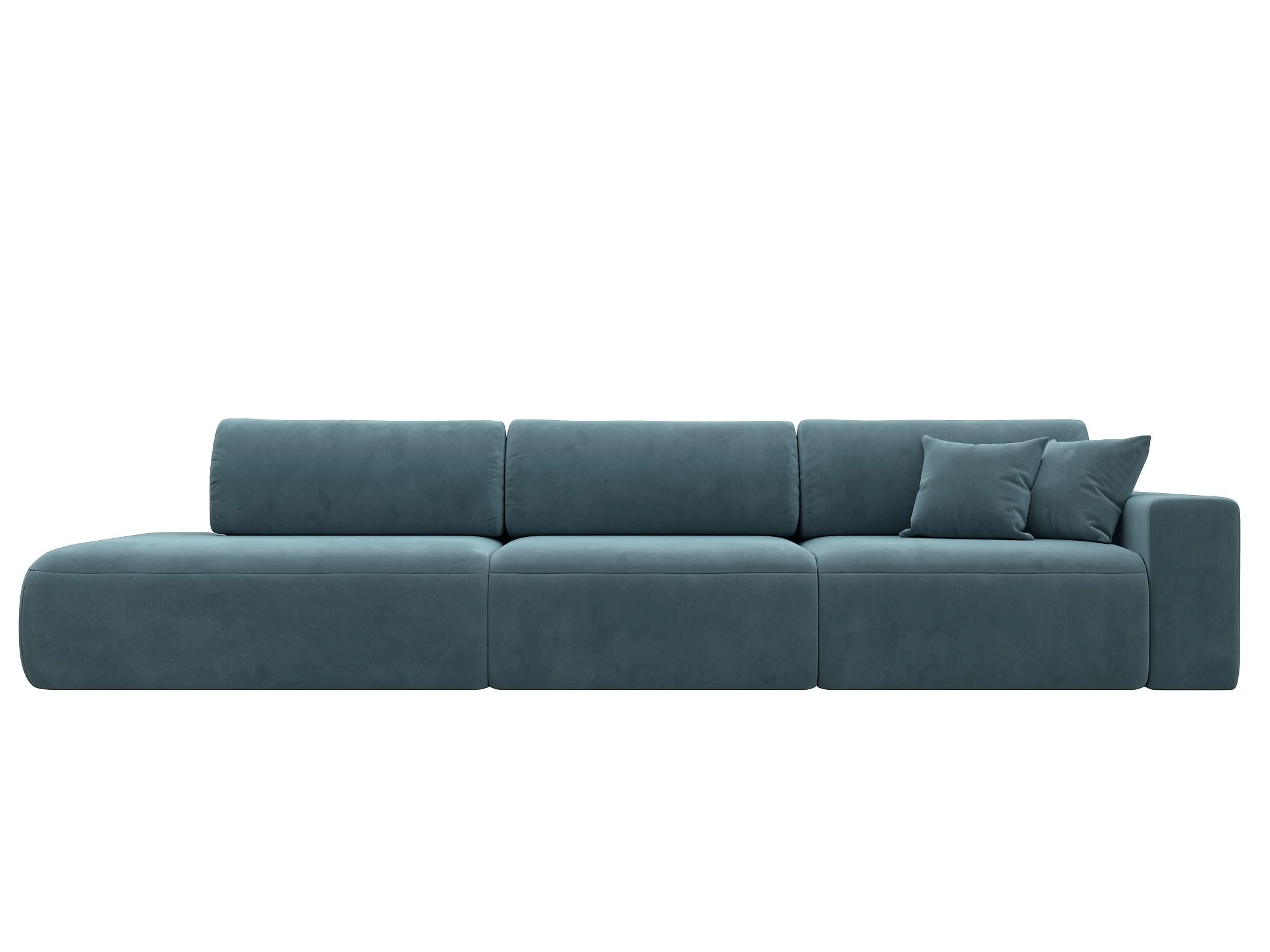 спальный диван в гостиную Лига-036 Модерн Лонг Плюш Дизайн 2