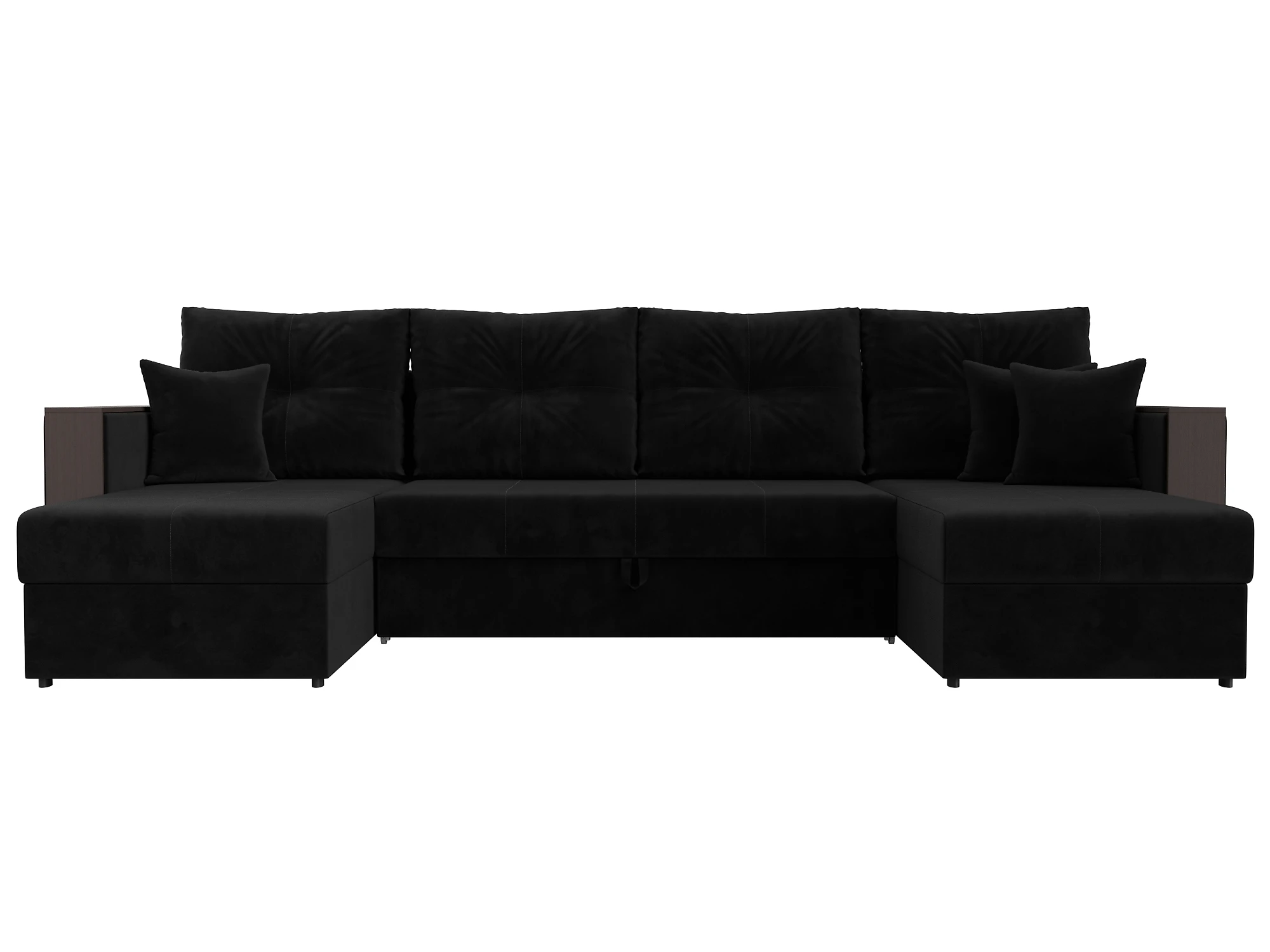 Угловой диван из ткани антикоготь Валенсия-П Плюш Дизайн 8