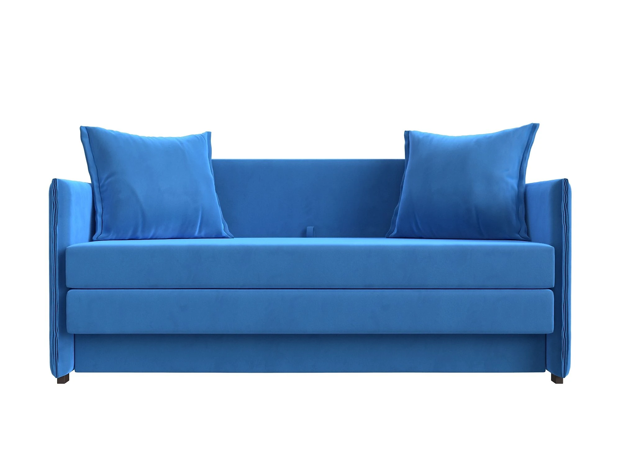 Синий детский диван Лига-011 Плюш Дизайн 3