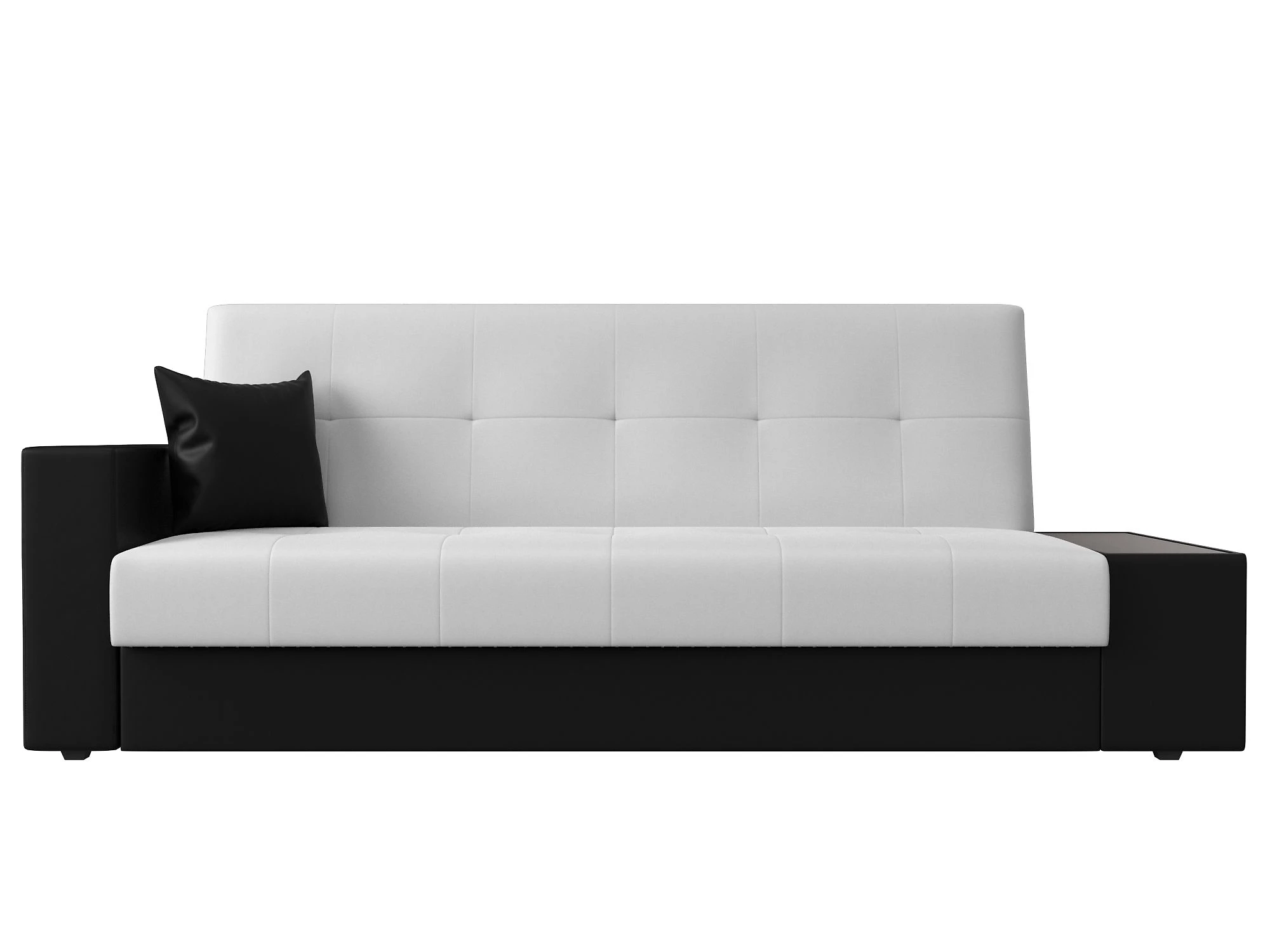 Прямой кожаный диван Лига-020 Дизайн 39 книжка