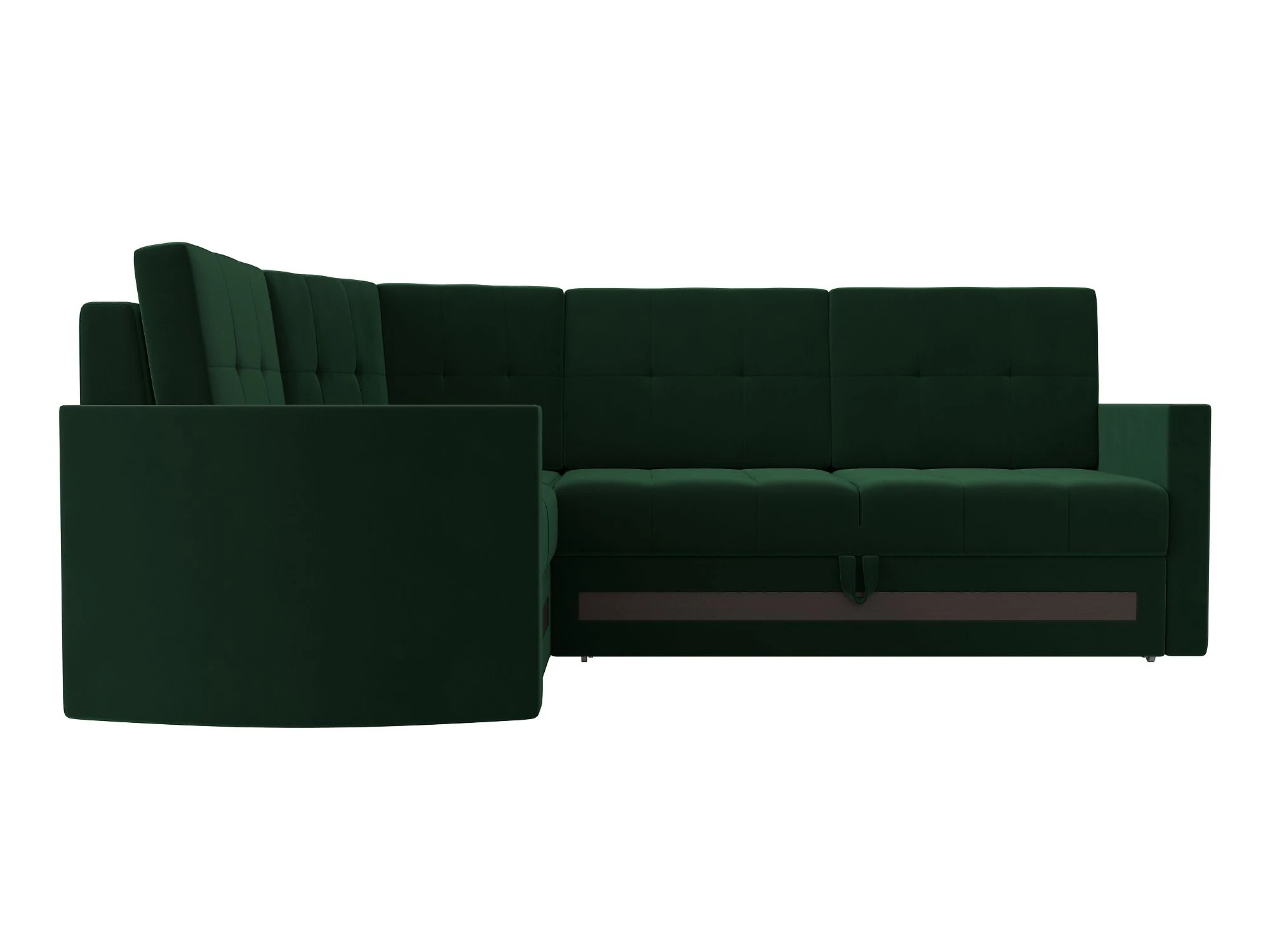Угловой диван с правым углом Белла Плюш Дизайн 7