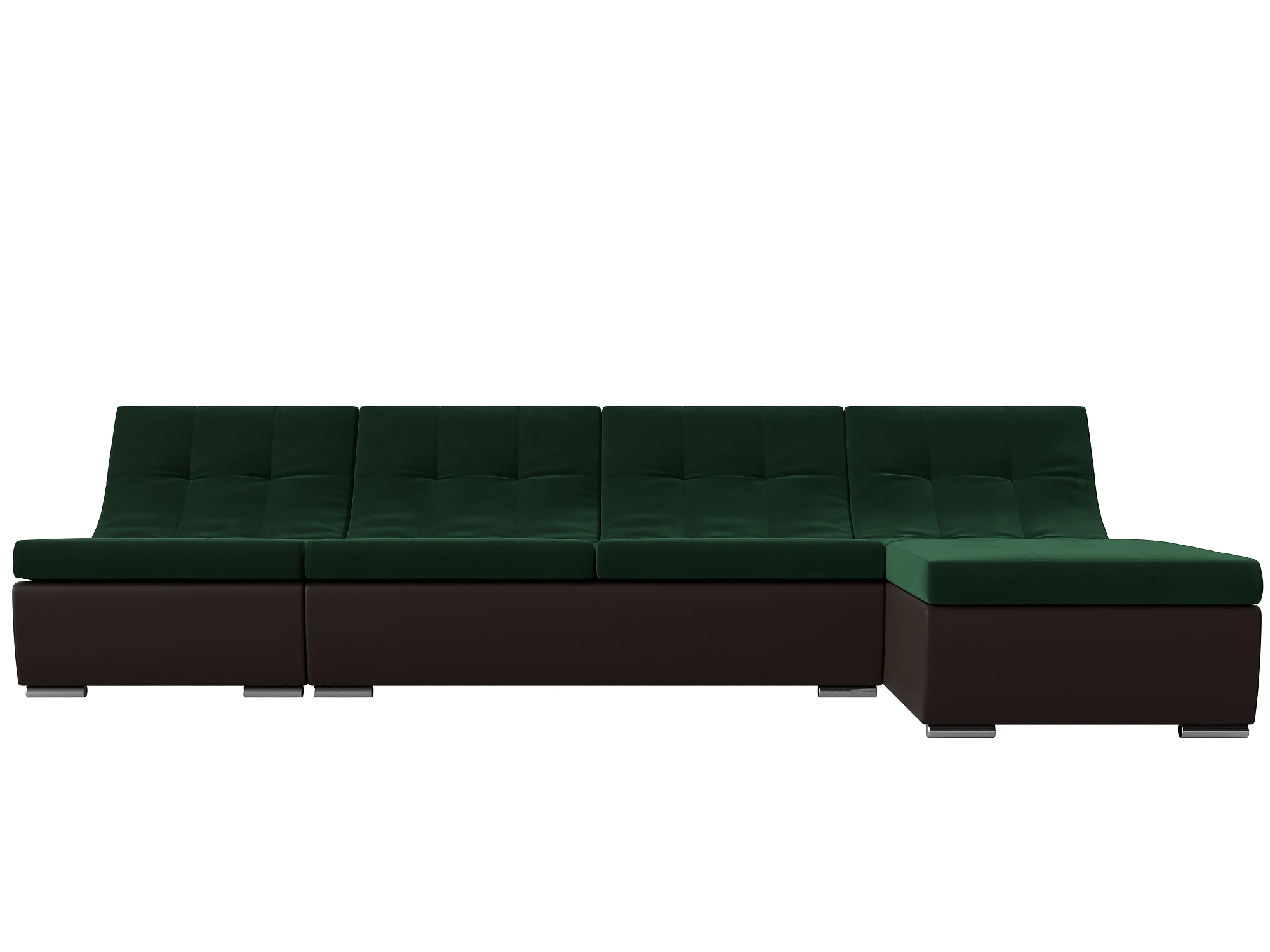 Коричневый модульный диван Монреаль Плюш Дизайн 5