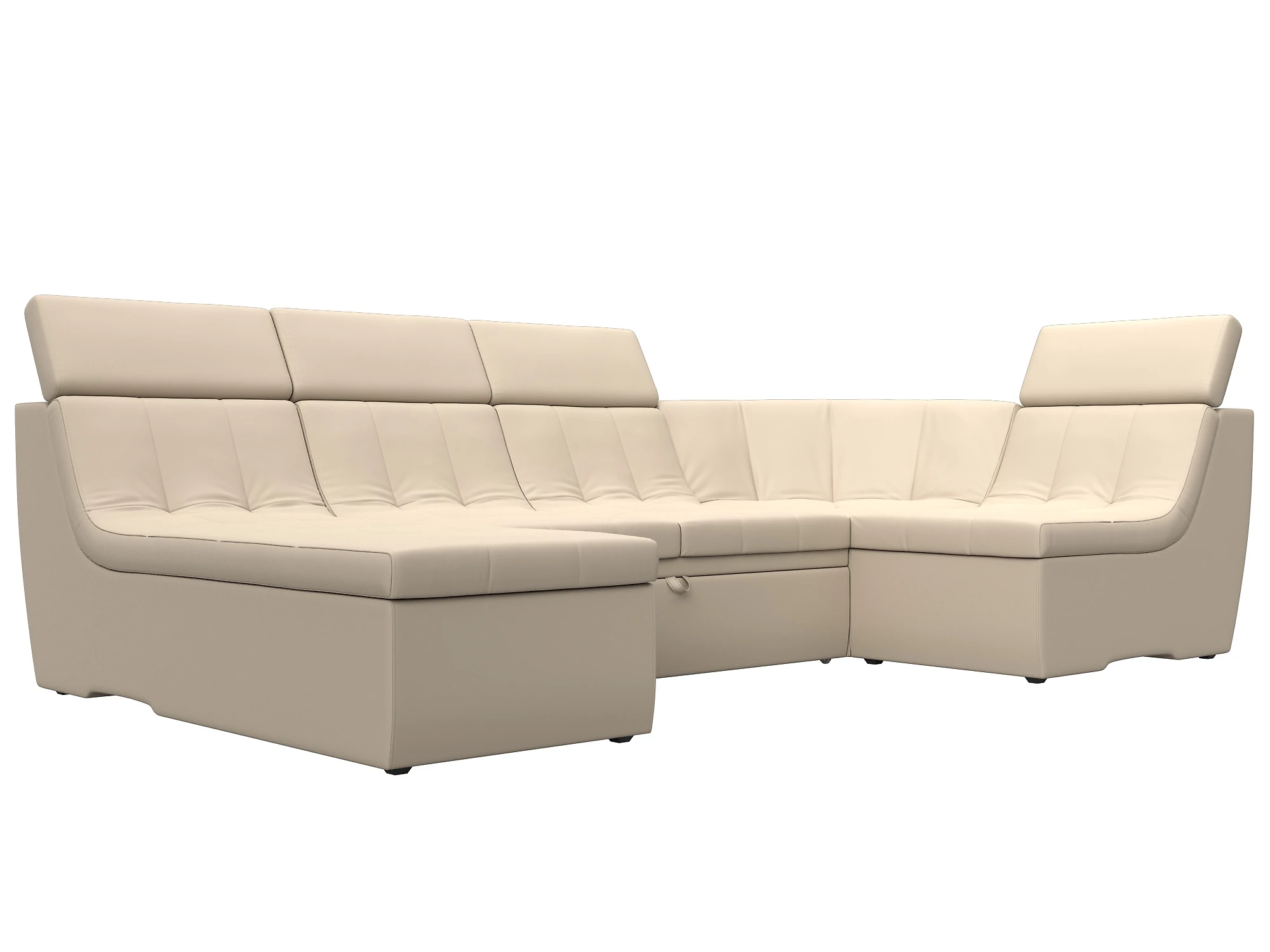 Раскладной кожаный диван Холидей Люкс-П Дизайн 9