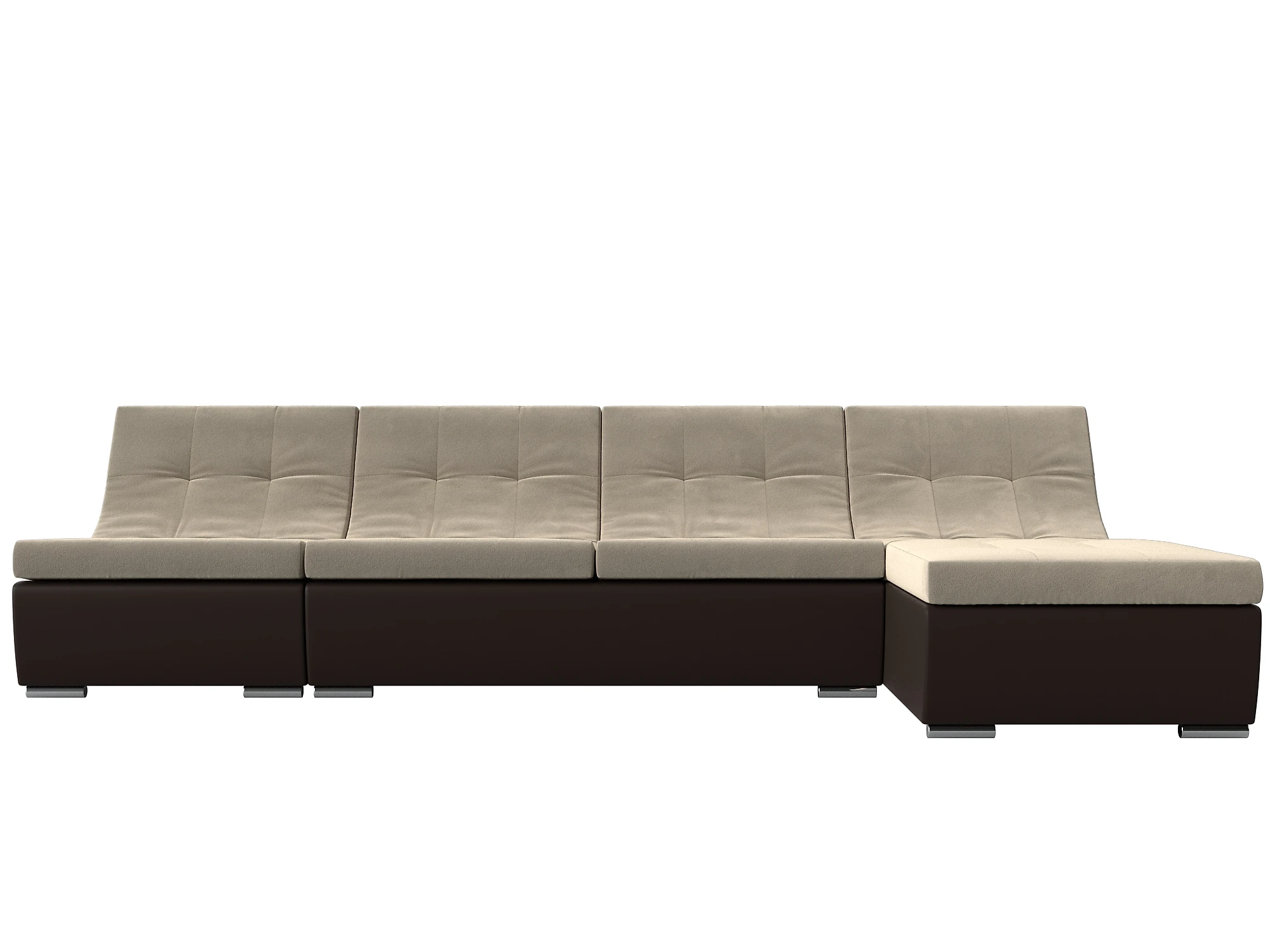 Коричневый модульный диван Монреаль Дизайн 1