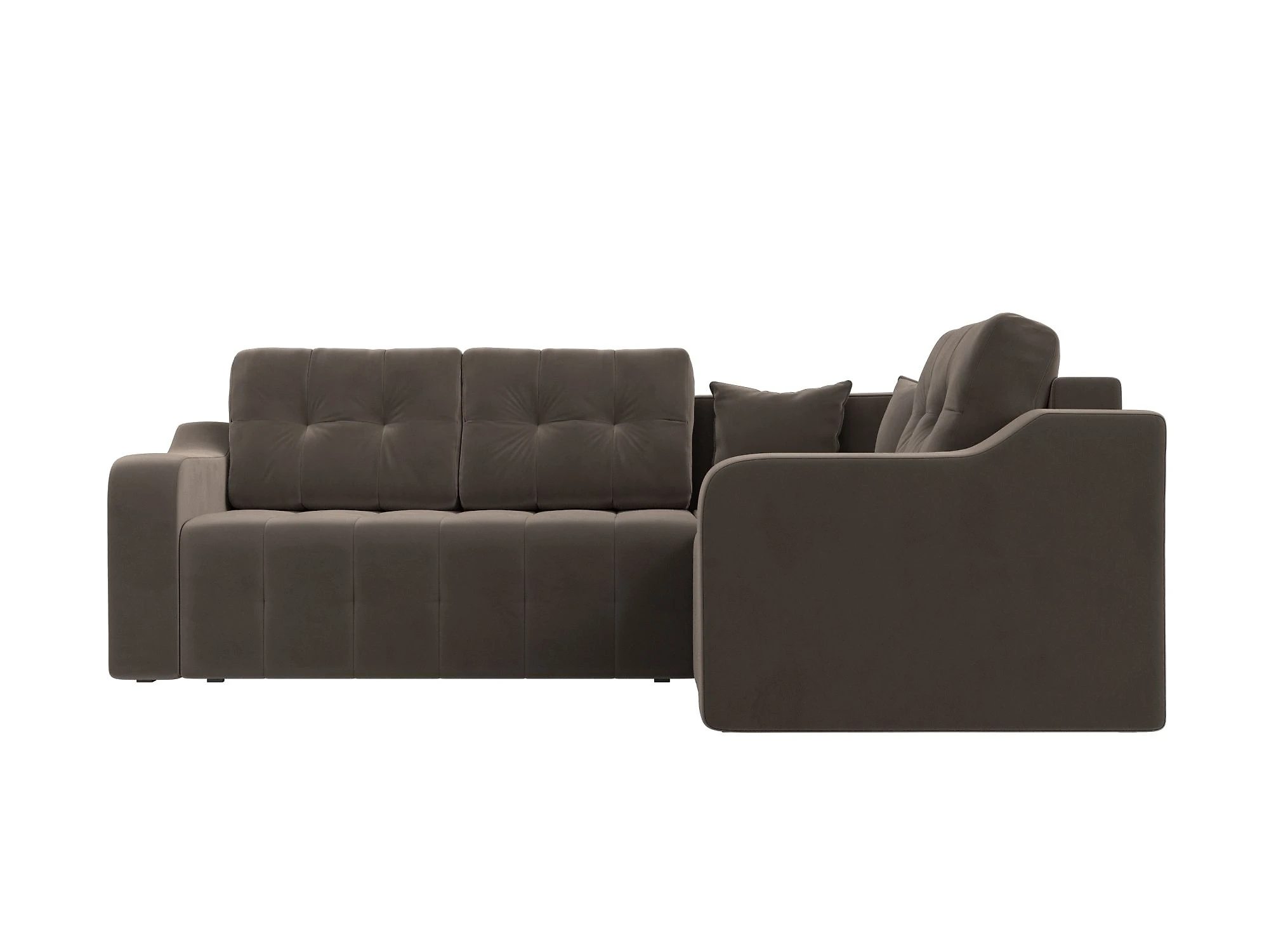 Угловой диван из велюра Кембридж Плюш Дизайн 5