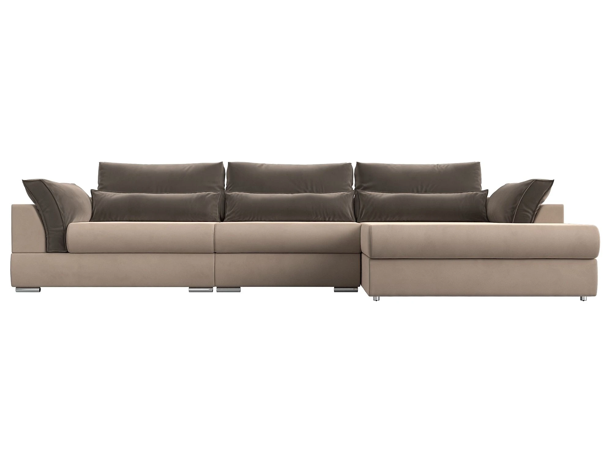 Угловой диван с механизмом пума Пекин Лонг Плюш Дизайн 4