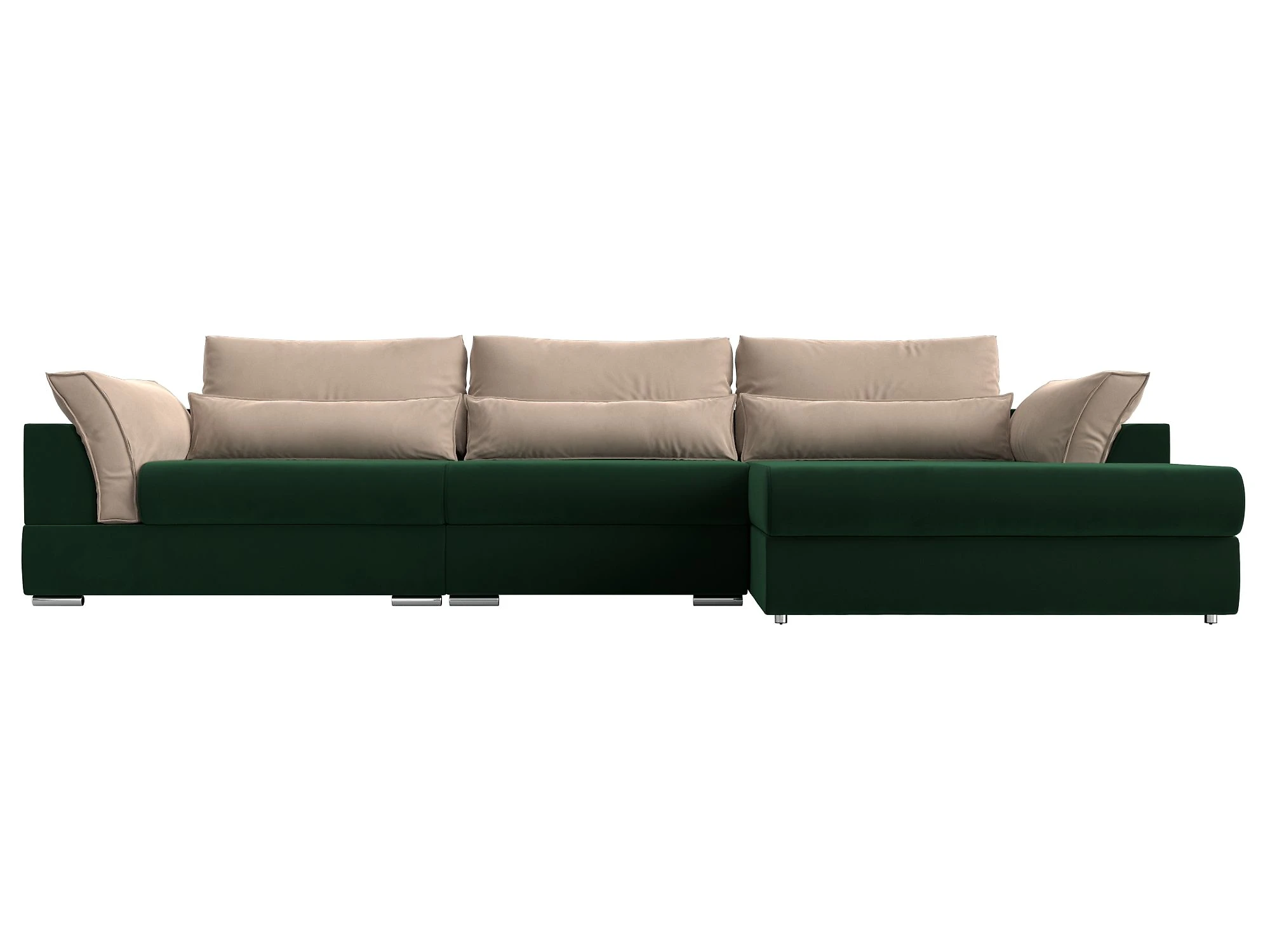 Угловой диван с левым углом Пекин Лонг Плюш Дизайн 10