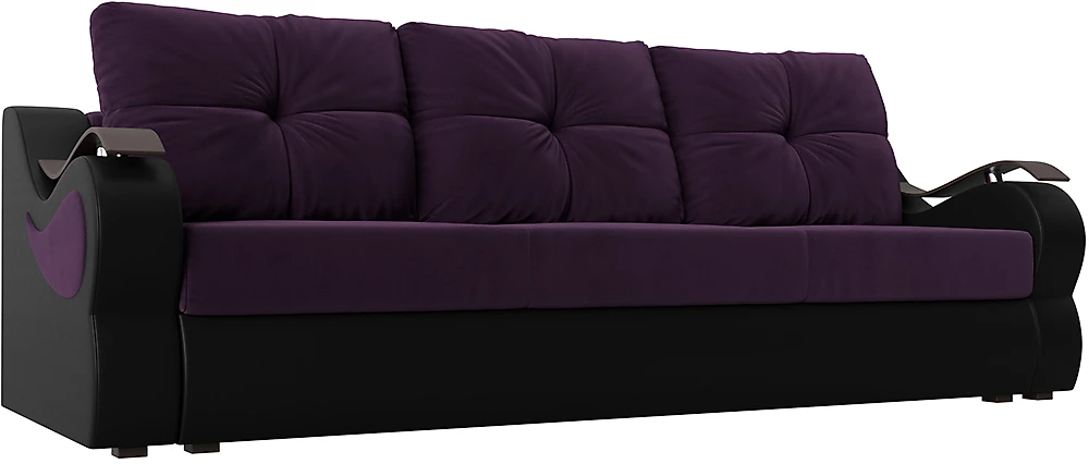 Прямой диван 220 см Меркурий Велюр Фиолетовый
