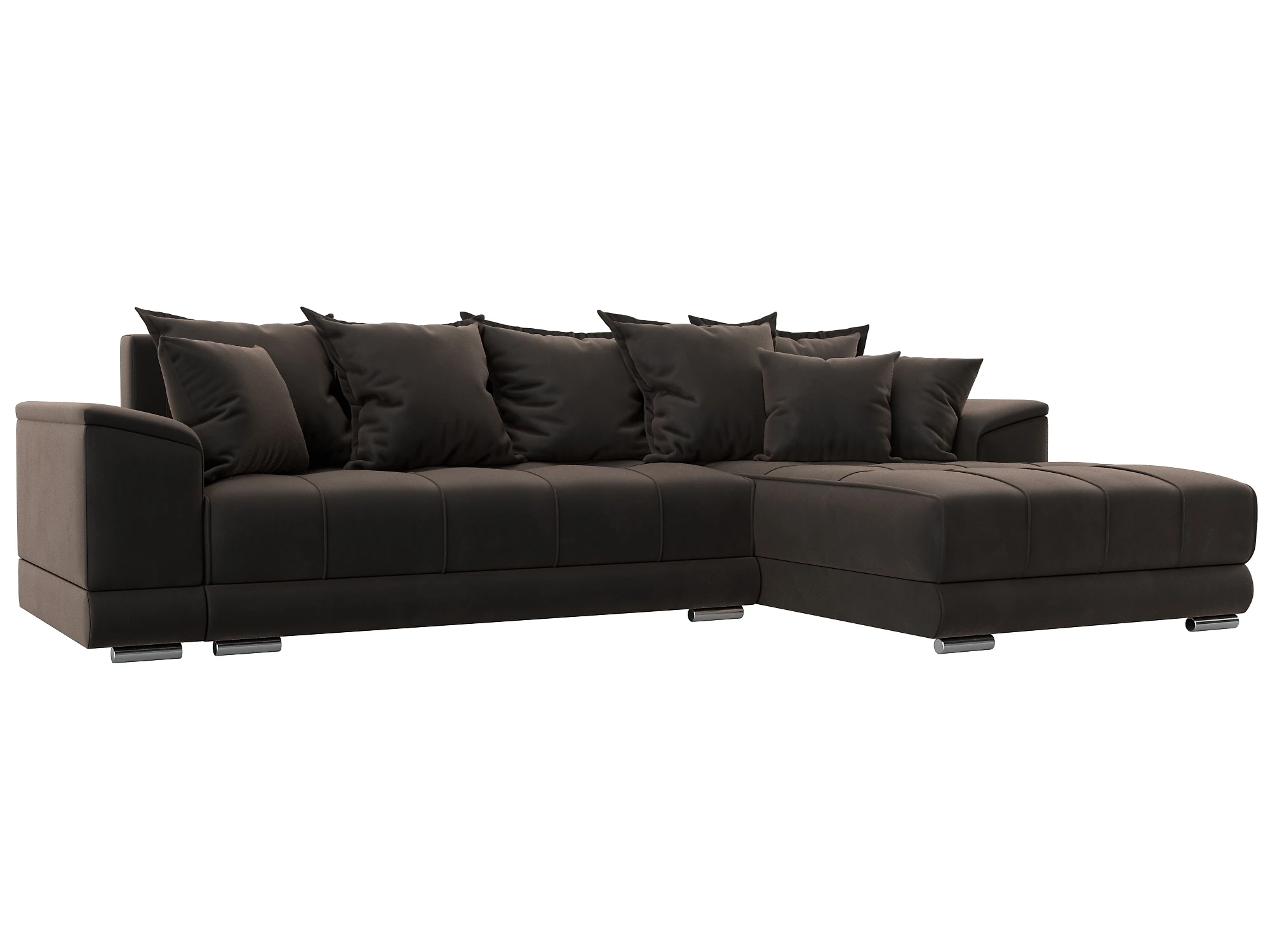 Угловой диван из велюра НордСтар Плюш Дизайн 5
