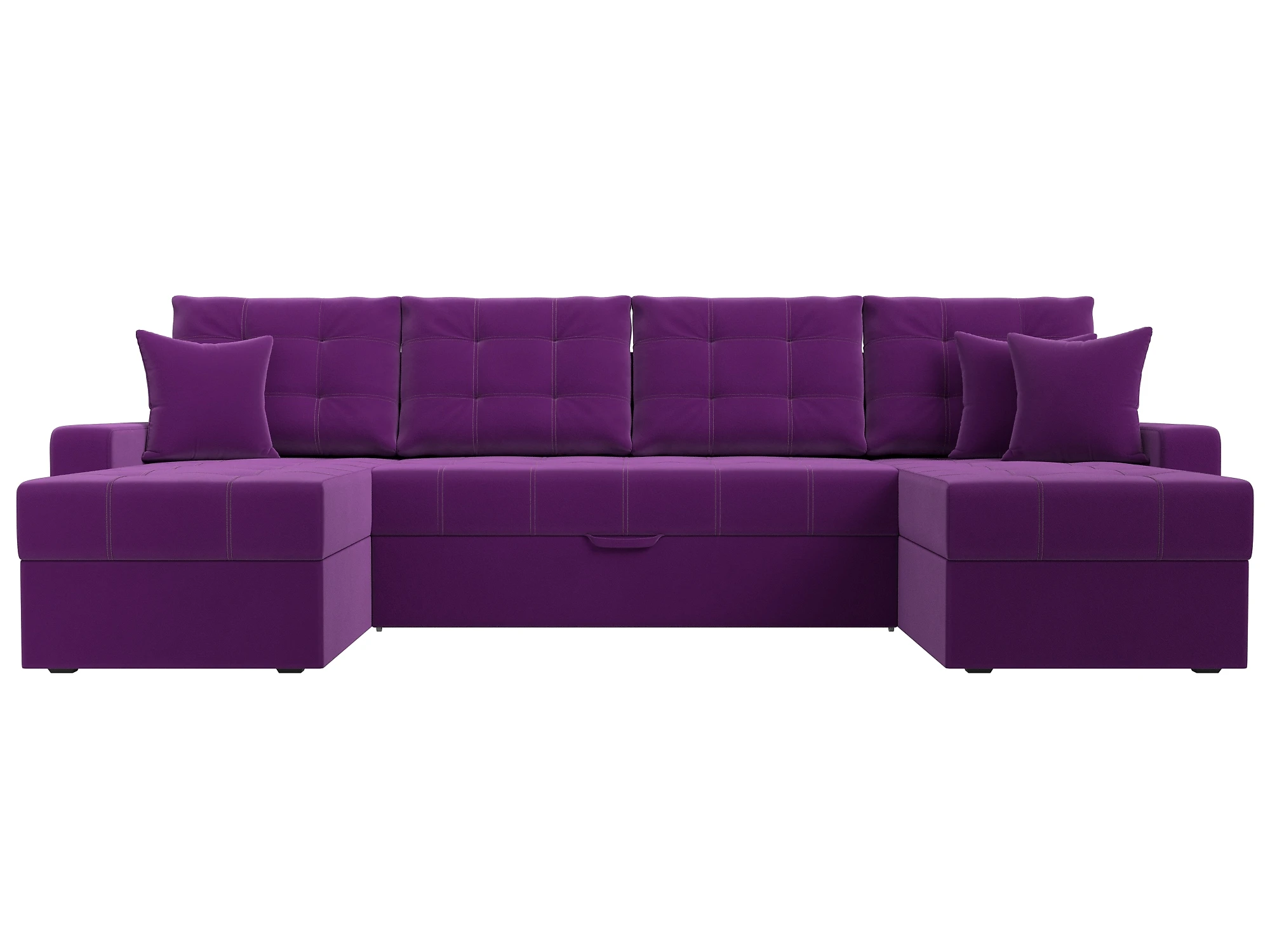 Диван-кровать из рогожки Ливерпуль-П Фиолет
