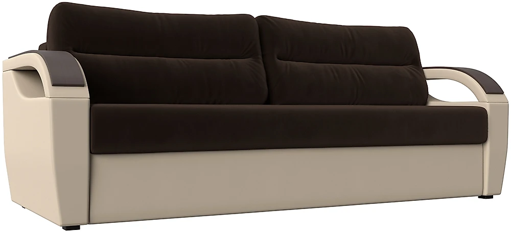 диван со спальным местом 140х200 Форсайт Вельвет Микс Браун