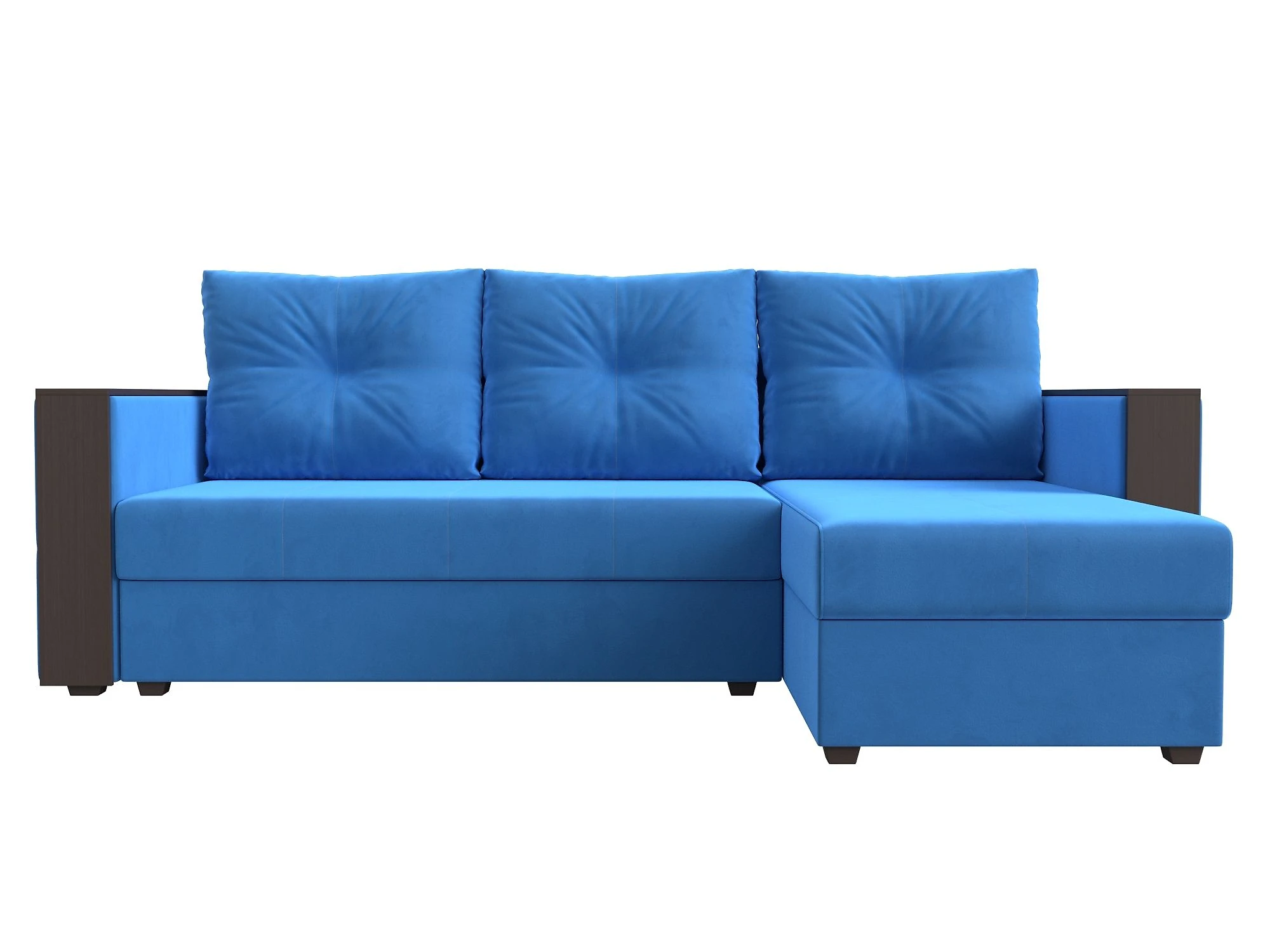  голубой диван  Валенсия Лайт Плюш Дизайн 3