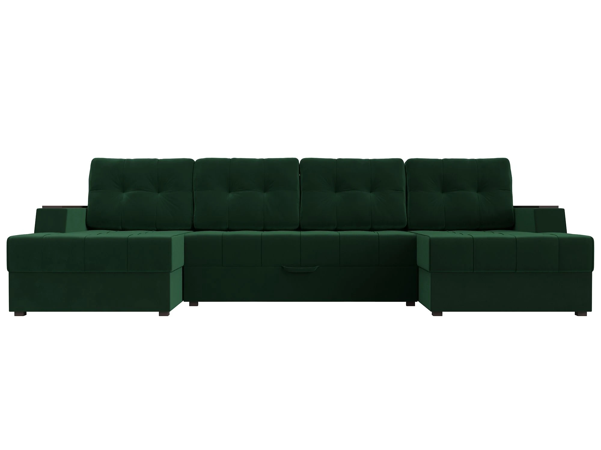  угловой диван с оттоманкой Эмир-П Плюш Дизайн 3