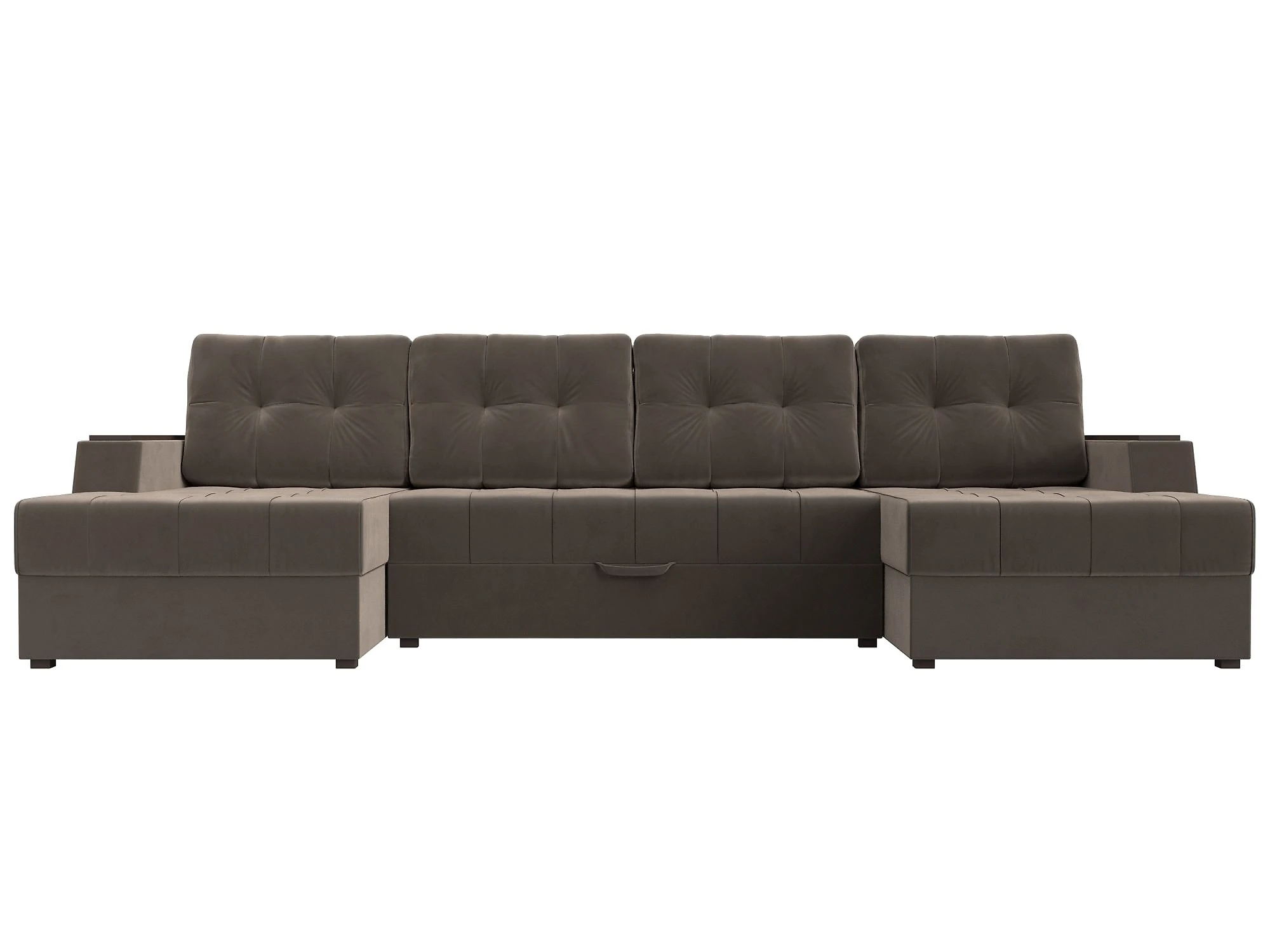 Угловой диван с канапе Эмир-П Плюш Дизайн 4