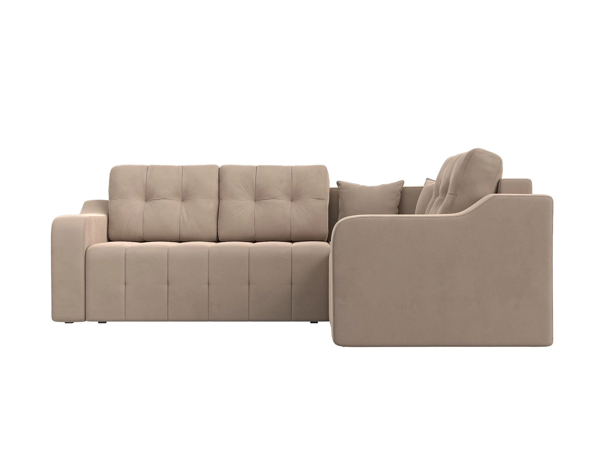 Угловой диван из велюра Кембридж Плюш Дизайн 1