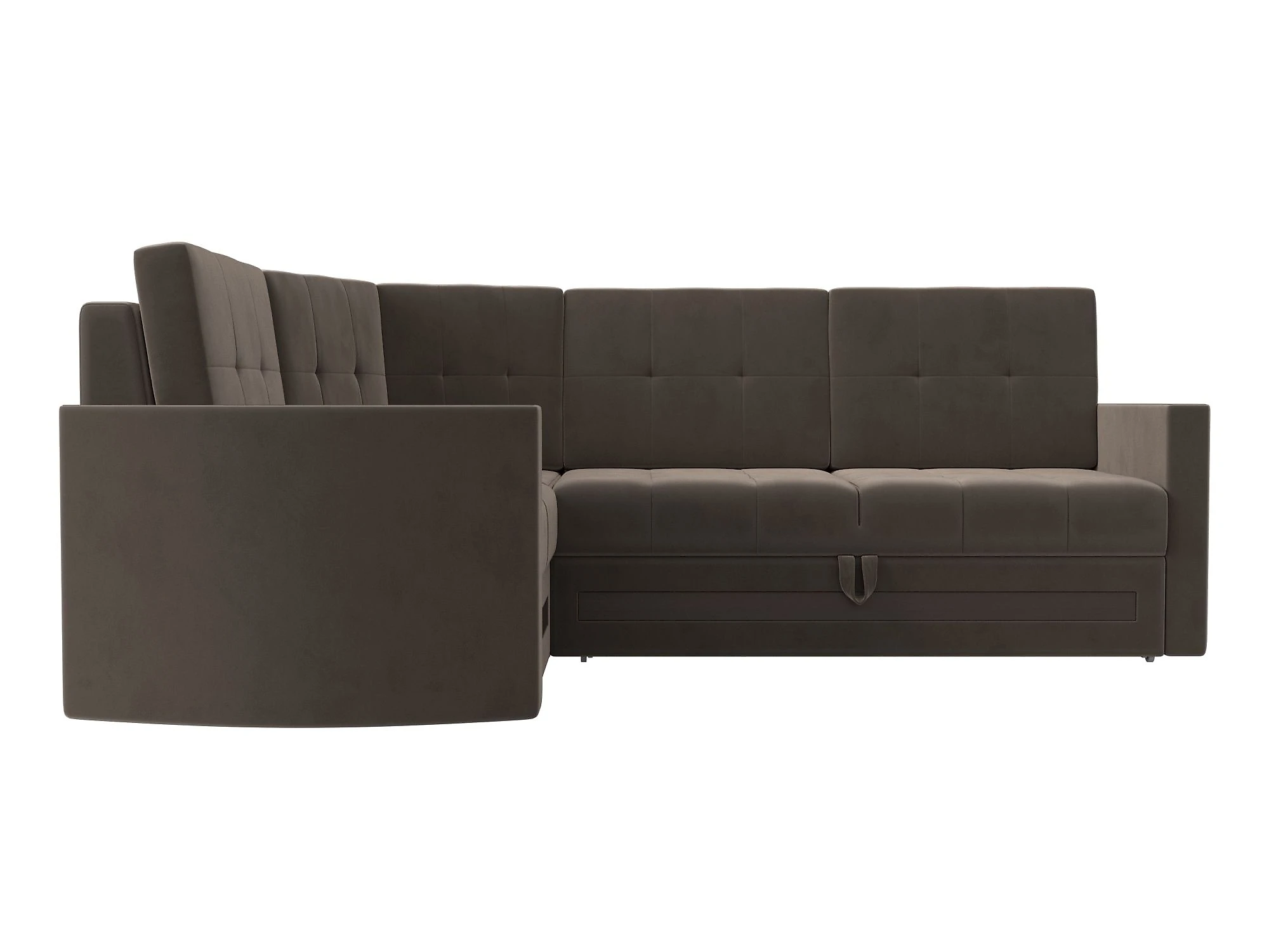Двухместный угловой диван Белла Плюш Дизайн 9